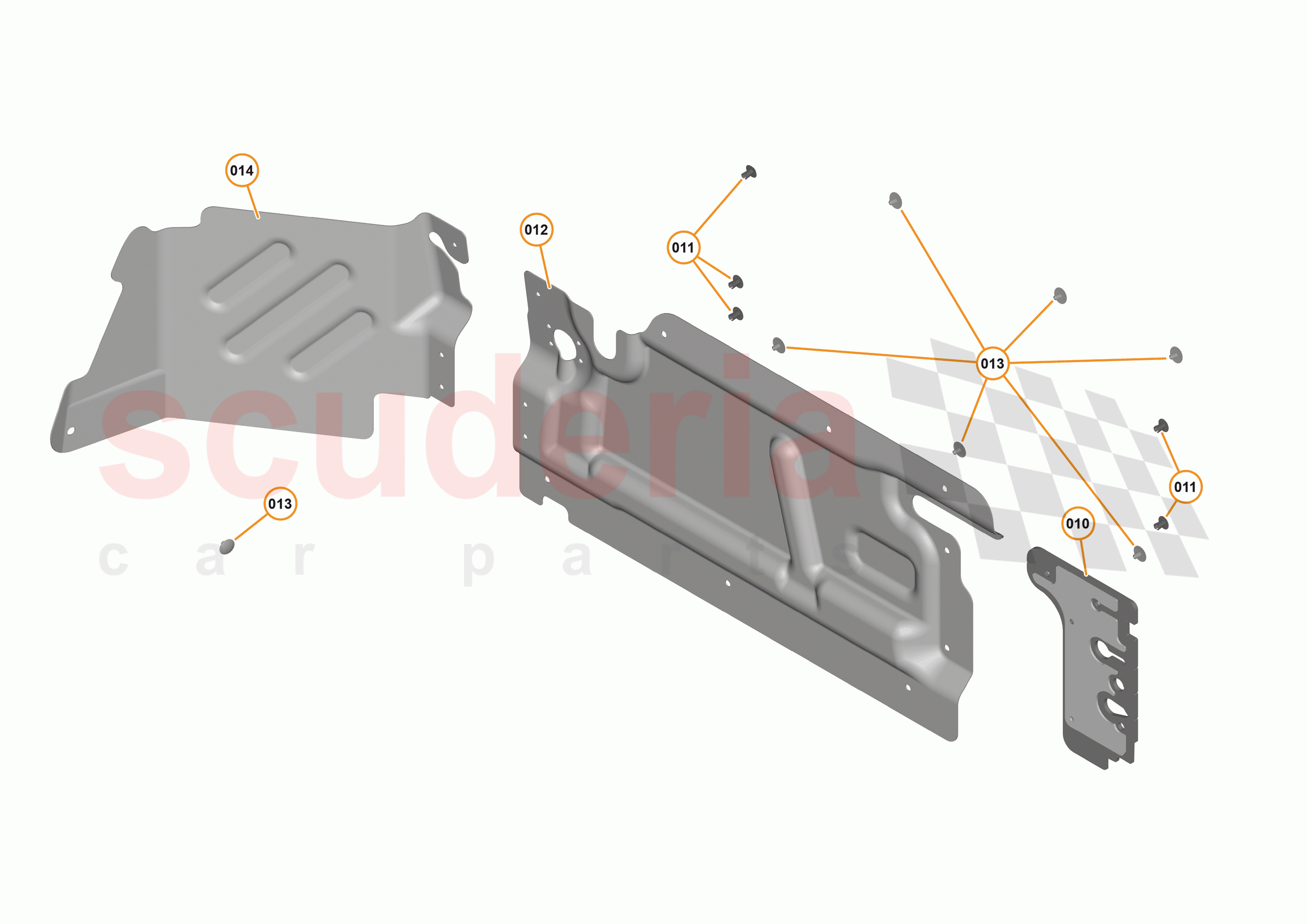 32 - HEAT INSULATION - 32.2 - HEATSHIELDS - VEHICLE MOUNTED of McLaren McLaren 570S Spider