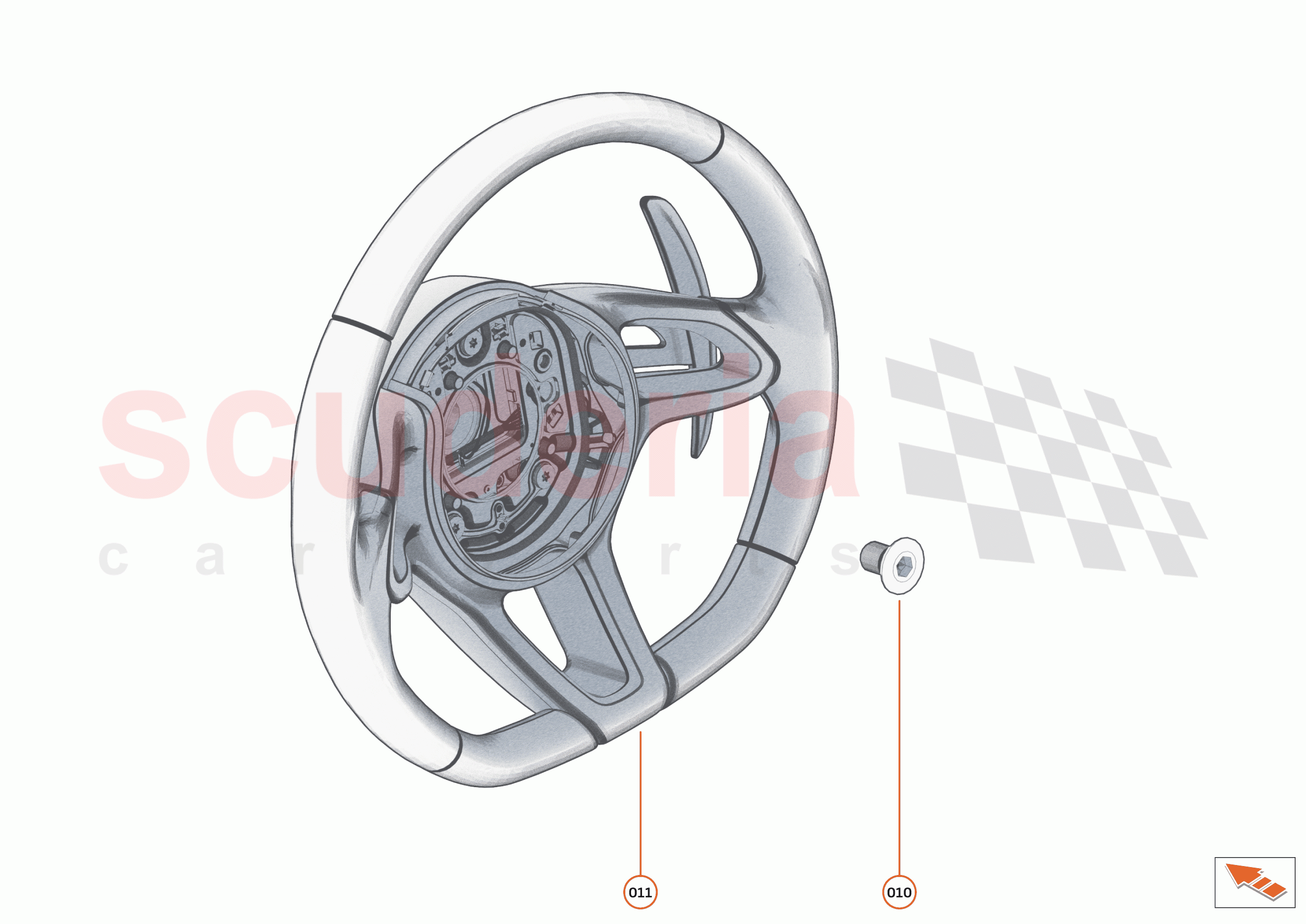 50 - INTERIOR RESTRAINTS - 50.5 - STEERING WHEEL of McLaren McLaren 750S Spider
