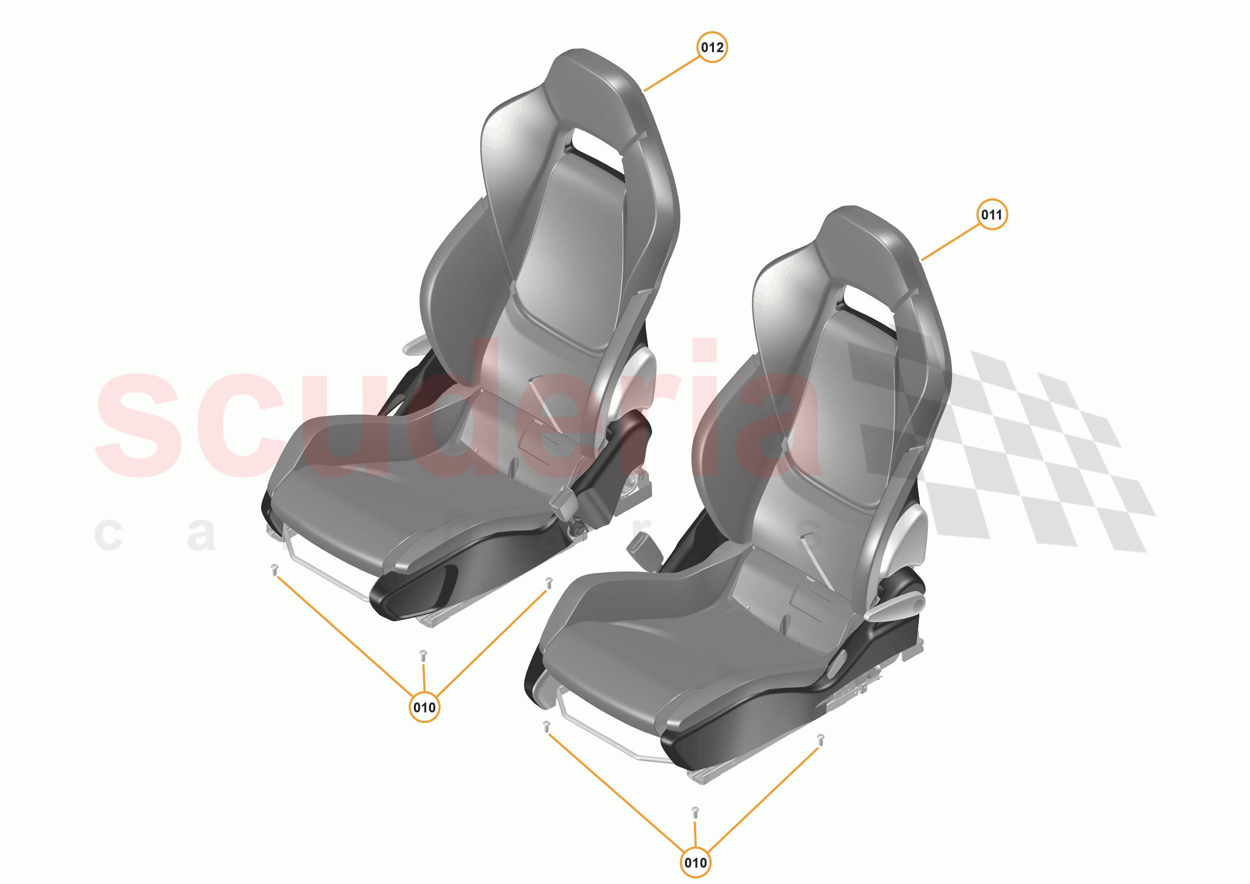 47 - INTERIOR SYSTEMS - 47.15 - SEAT ASSEMBLY - HYBRID/MANUAL of McLaren McLaren 570S Coupe