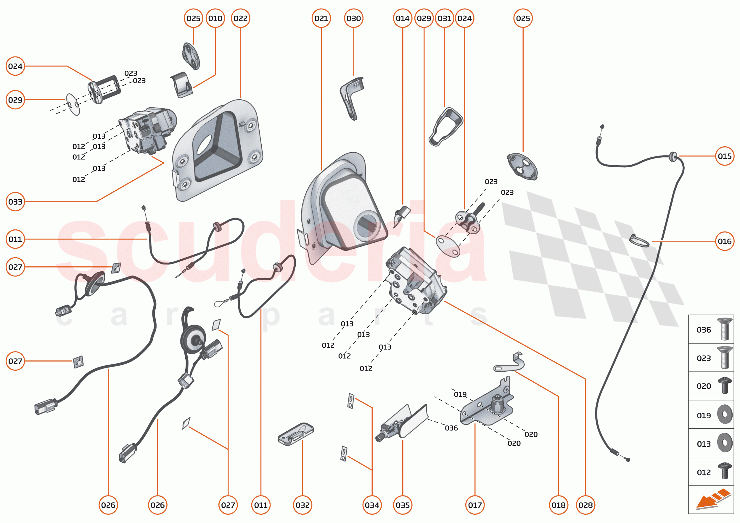 10 - CLOSURES ANCILLARIES - 10.1 - DOOR LATCH of McLaren McLaren Senna GTR