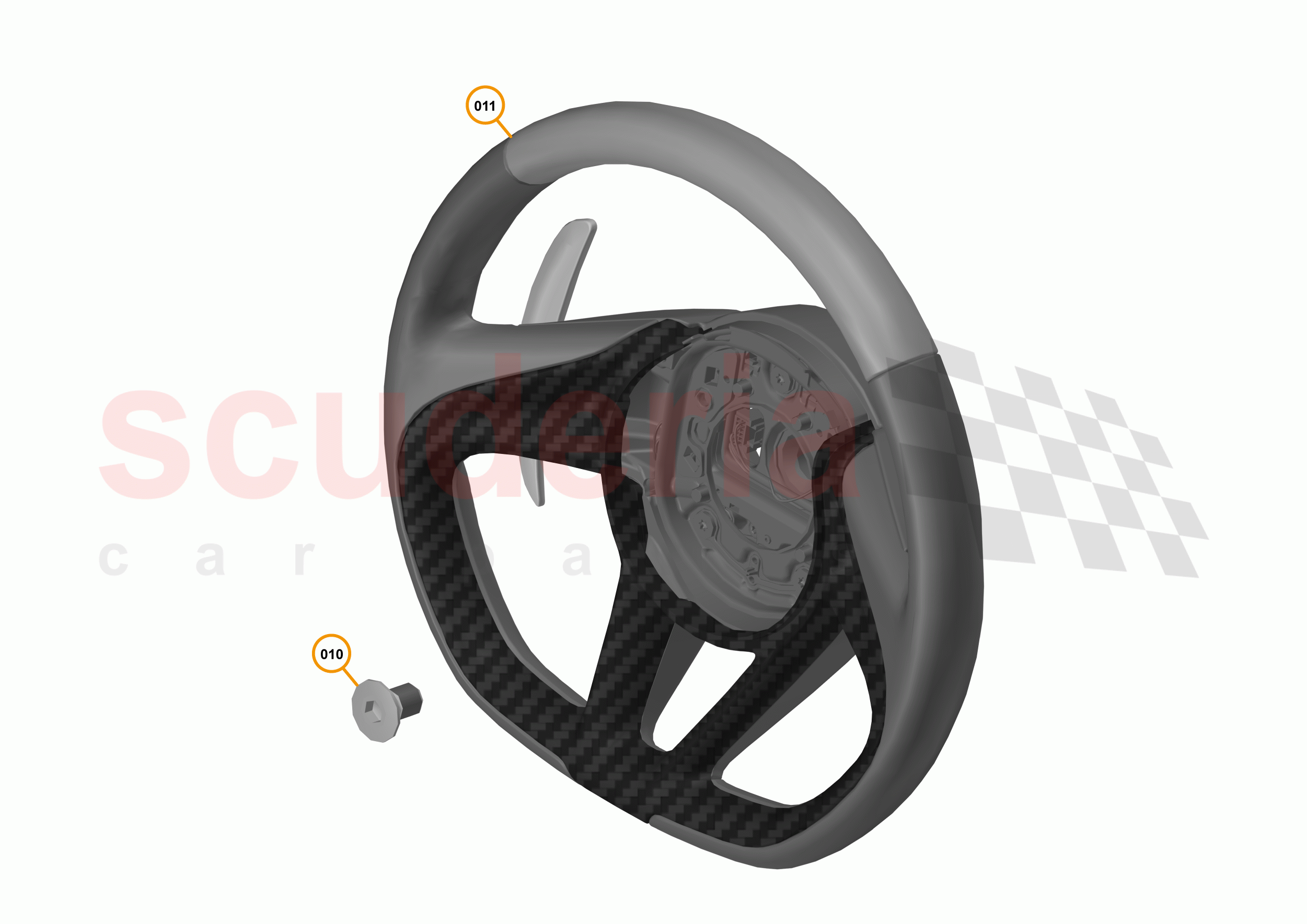 50 - INTERIOR RESTRAINTS - 50.5 - STEERING WHEEL of McLaren McLaren 720S Coupe