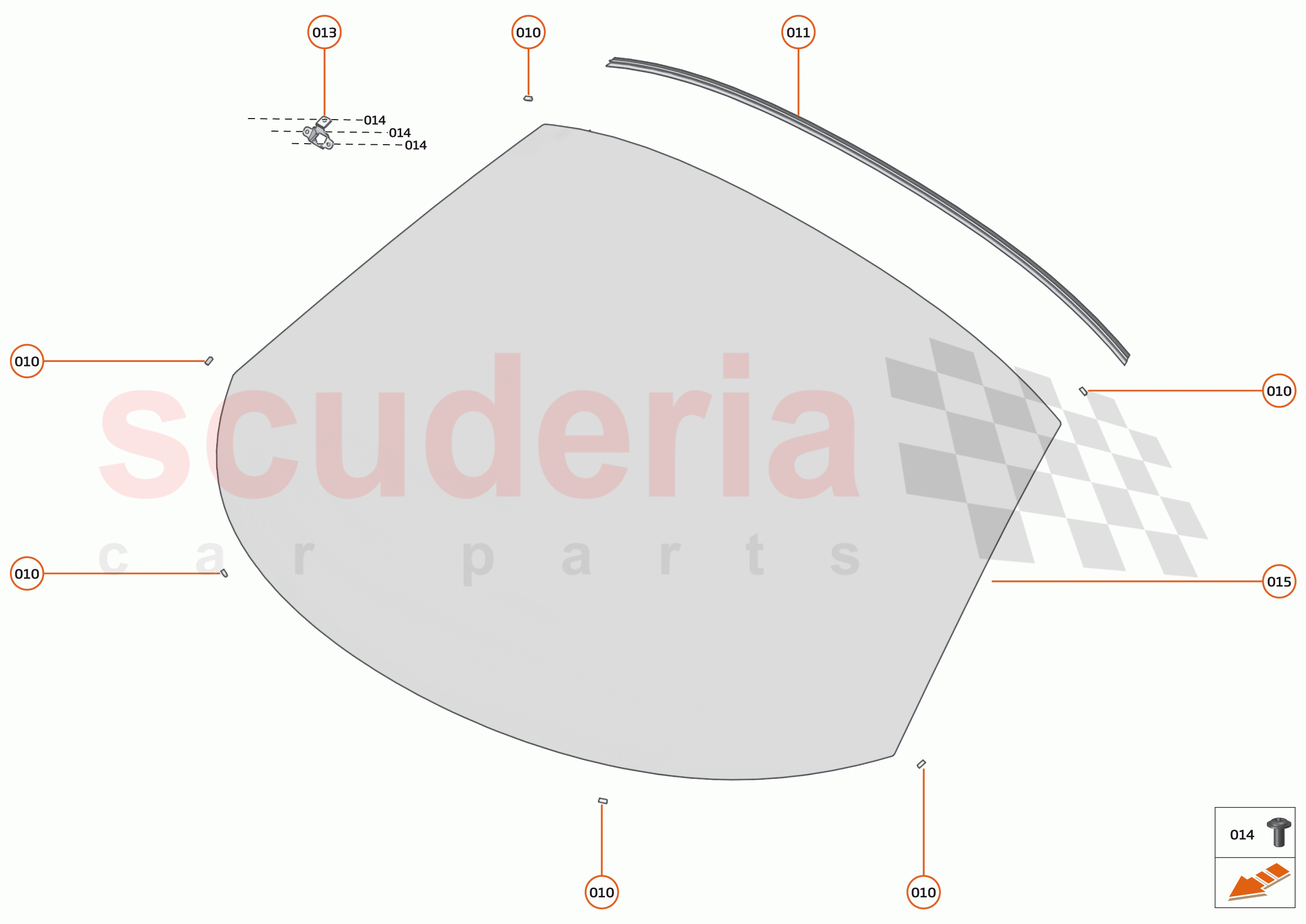 12 - GLAZING BODY - 12.1 - WINDSCREEN of McLaren McLaren Senna