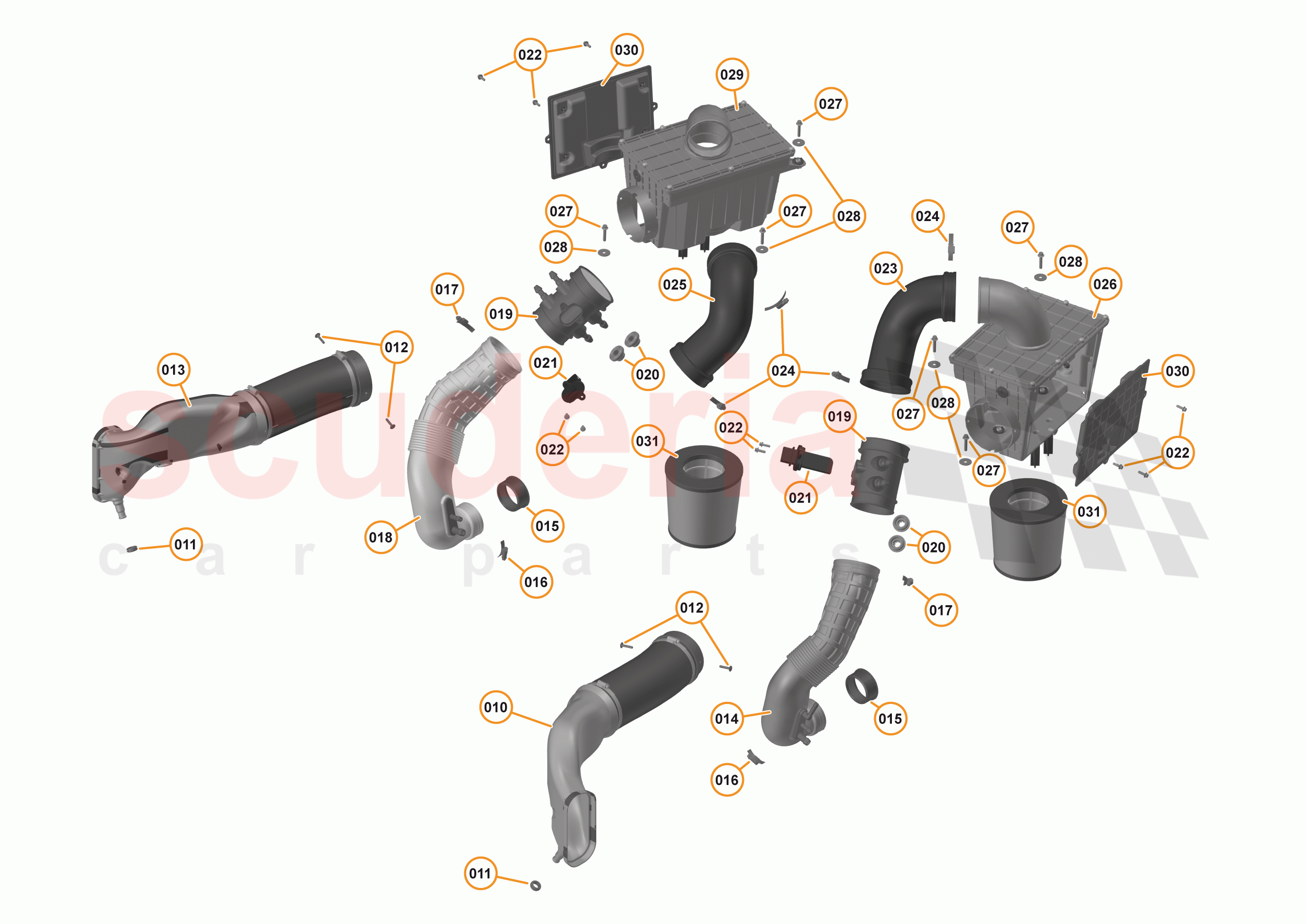 34 - ENGINE AIR SYSTEMS - 34.1 - AIR INTAKE LOW PRESSURE SYSTEM of McLaren McLaren 570S Spider