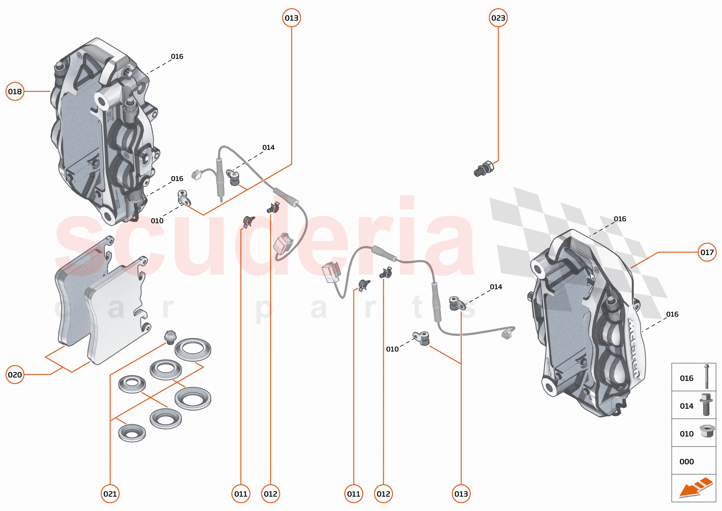20 - BRAKES - 20.5 - BRAKE CALIPERS REAR of McLaren McLaren Artura