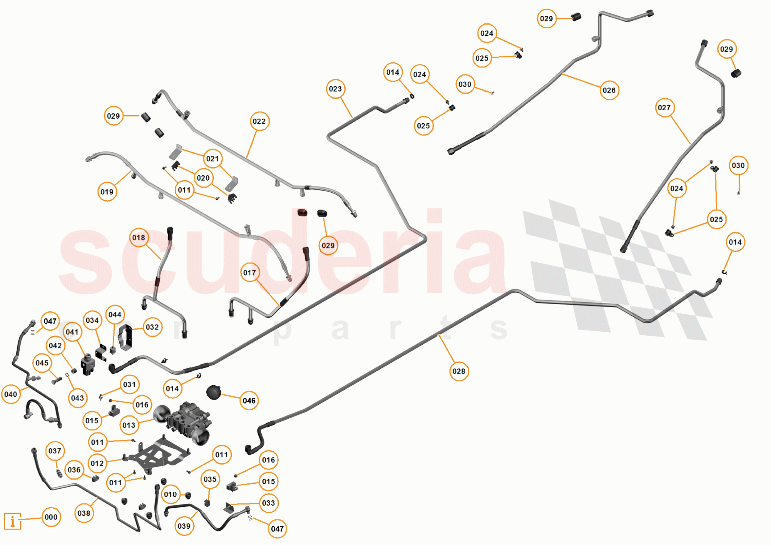 6 - B1 - FRONT SUSPENSION - 6.1 - 01 - DAMPING FRONT PIPES KINETIC H2 of McLaren McLaren 12C Coupe