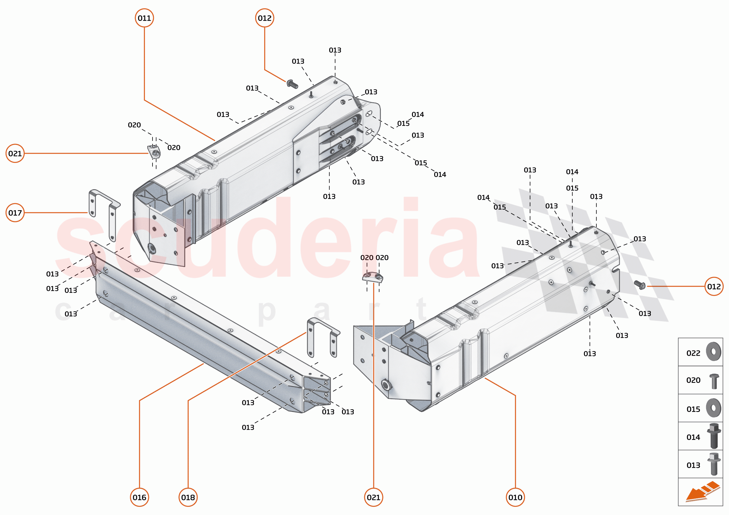 1 - FRONT STRUCTURES - 1.1 - FRONT CRASH STRUCTURE of McLaren McLaren 600LT Spider