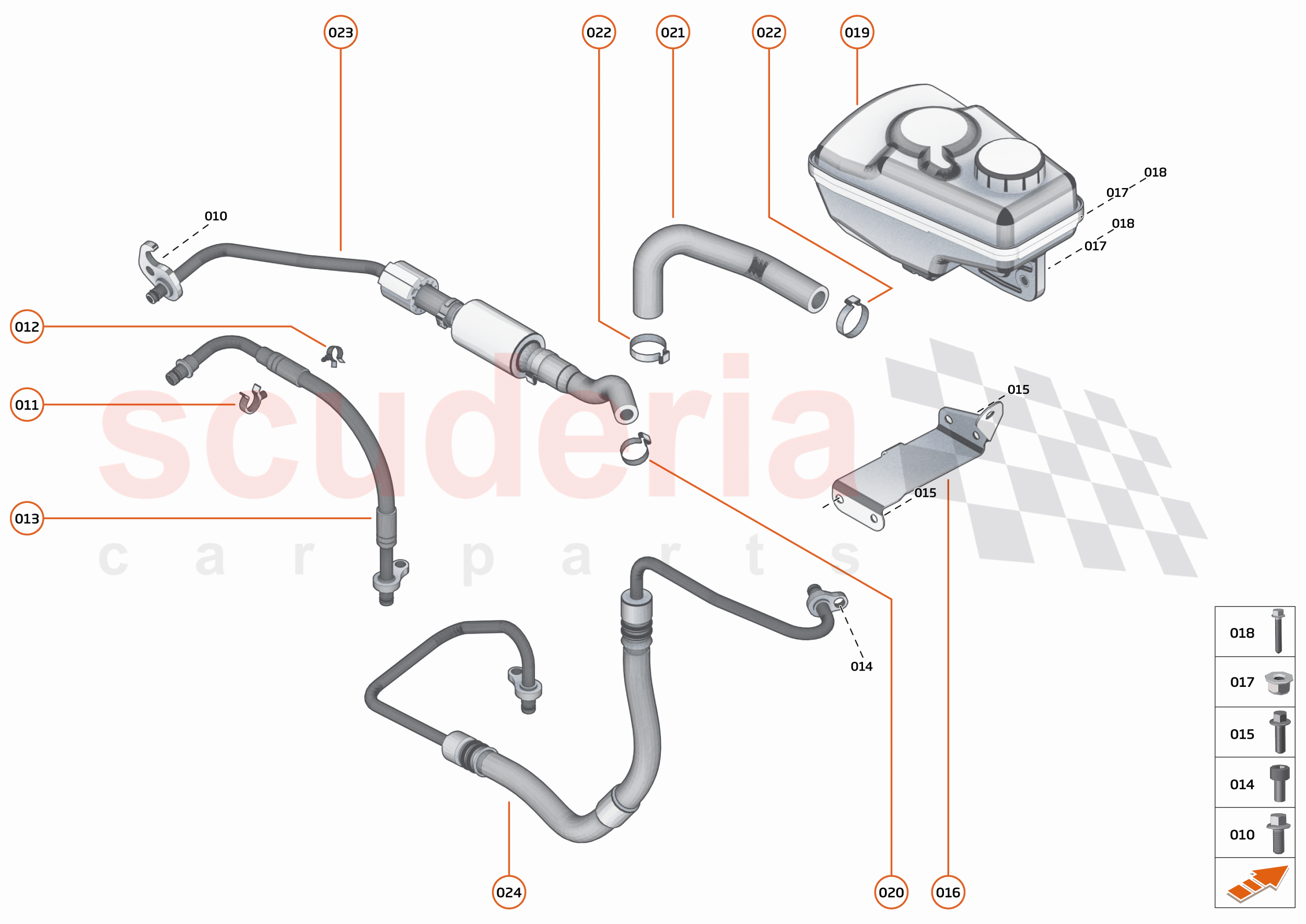 28 - STEERING - 28.1 - STEERING FLUID SYSTEM of McLaren McLaren 750S Spider
