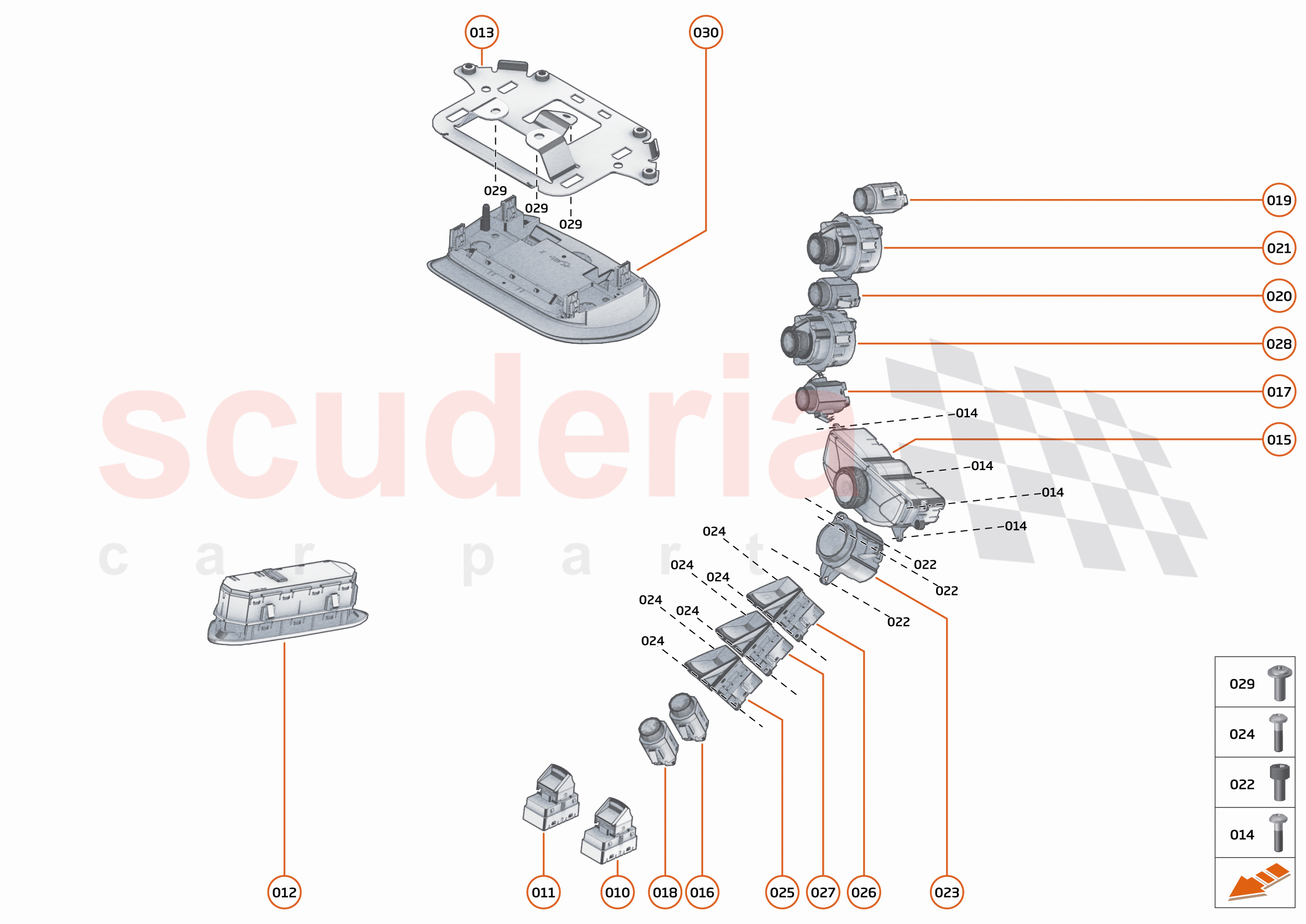 45 - ELECTRICAL SYSTEMS - 45.1 - INTERIOR SWITCHES of McLaren McLaren 765LT Spider