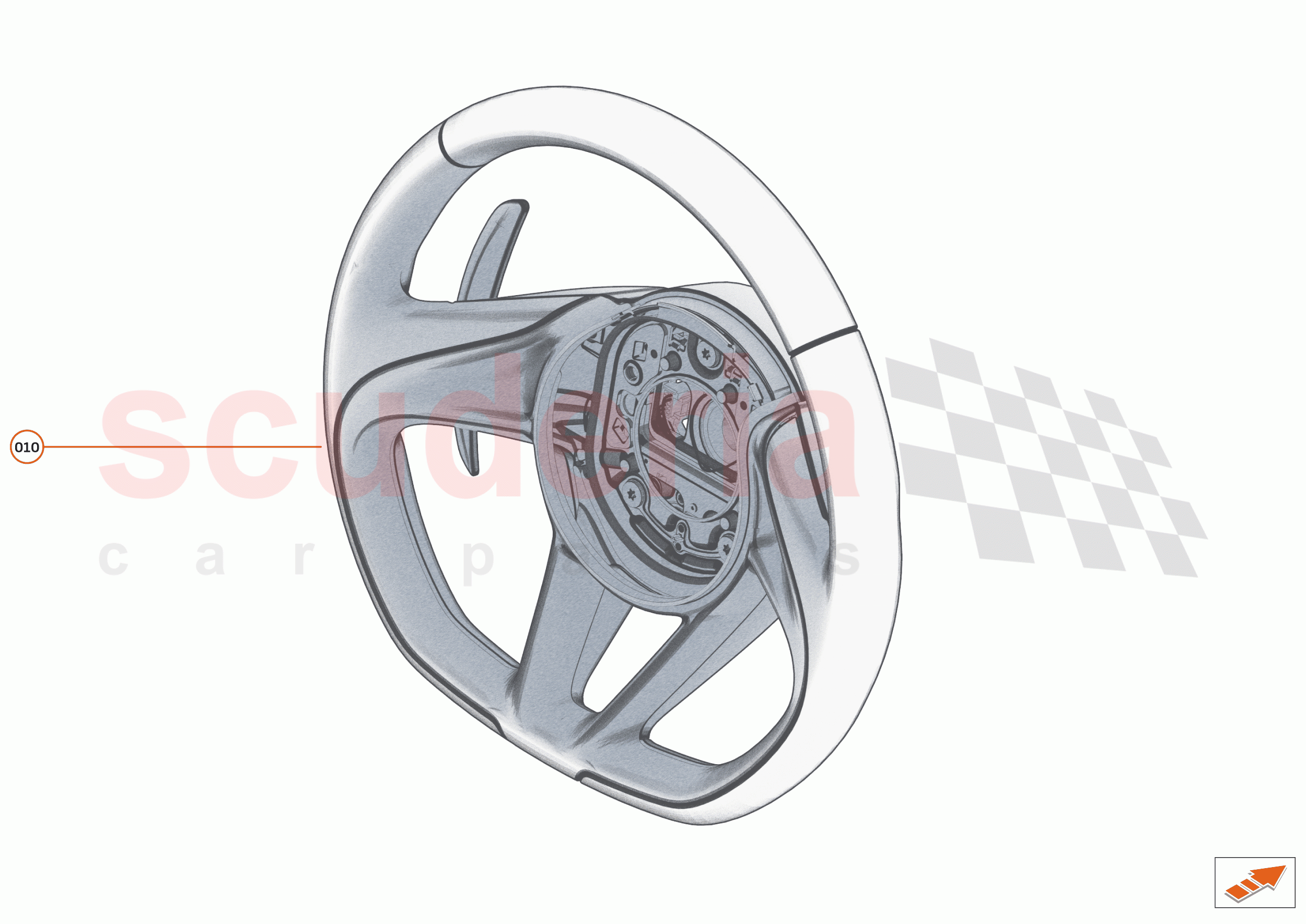 49 - INTERIOR RESTRAINTS - 49.3 - STEERING WHEEL of McLaren McLaren 765LT