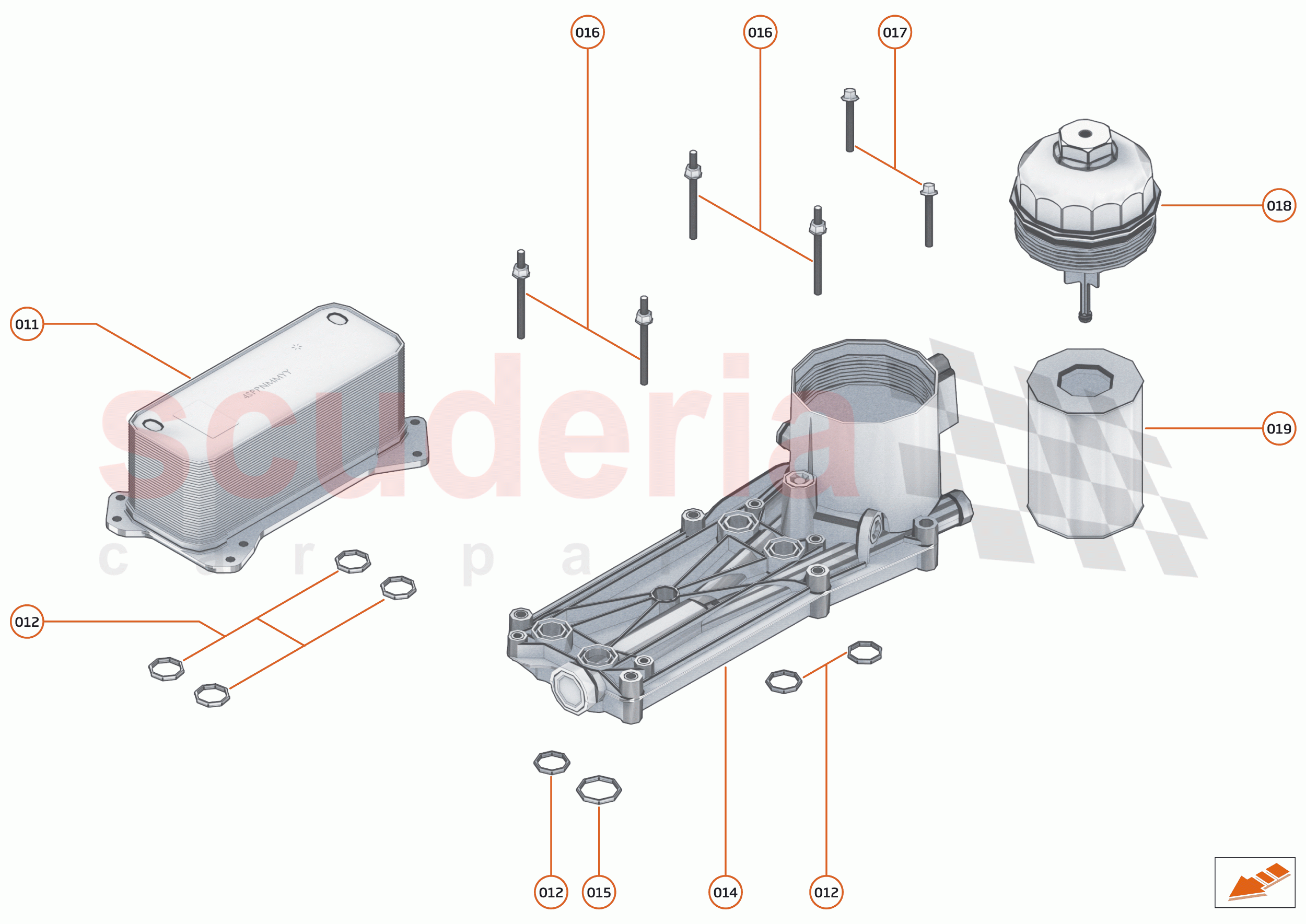 23 - ENGINE - 23.2 - OIL FILTER ASSEMBLY & COOLER of McLaren McLaren Senna GTR