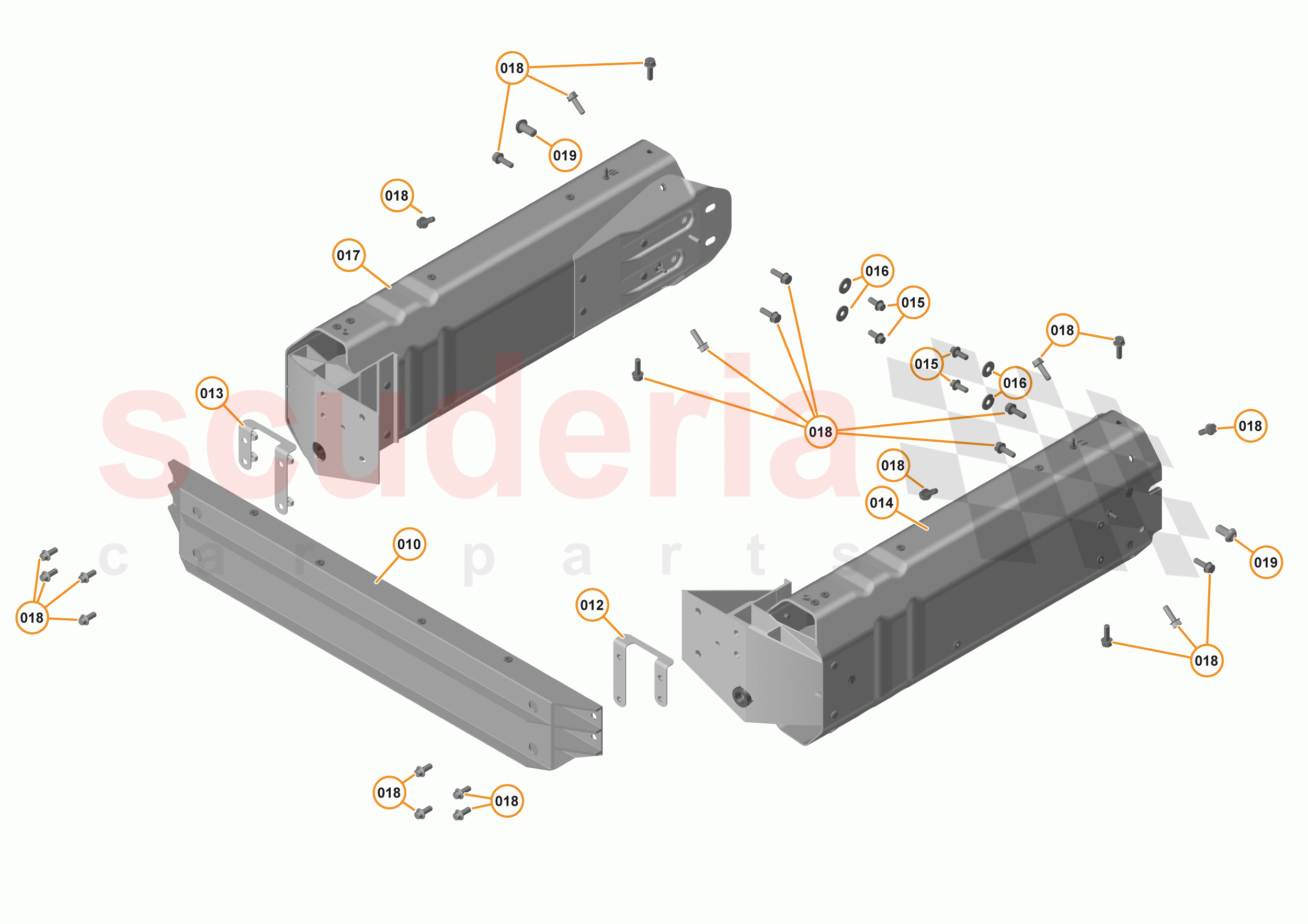 1 - FRONT STRUCTURES - 1.1 - FRONT CRASH STRUCTURE of McLaren McLaren 570GT