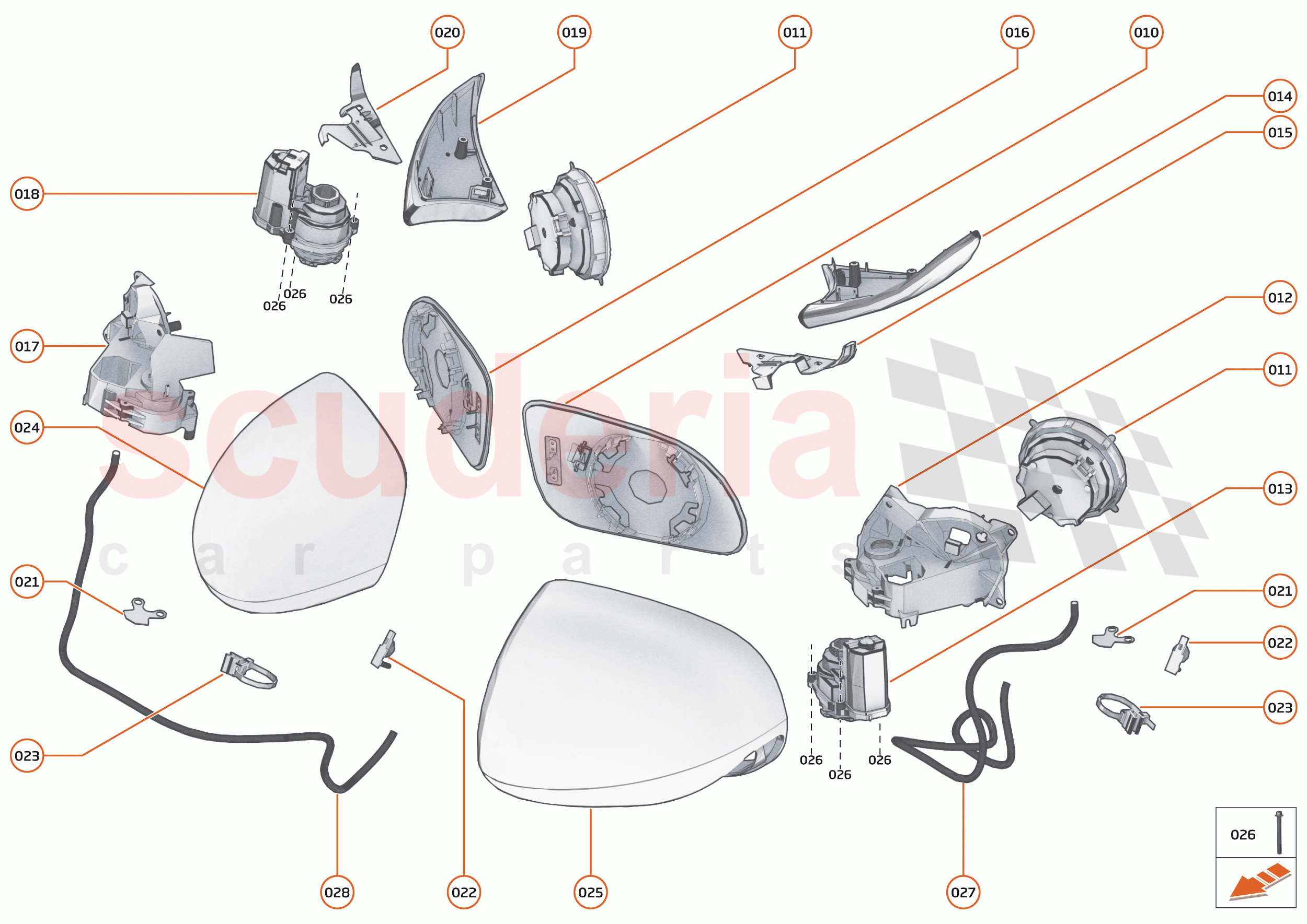 10 - CLOSURES ANCILLARIES - 10.4 - SIDE MIRRORS of McLaren McLaren Senna