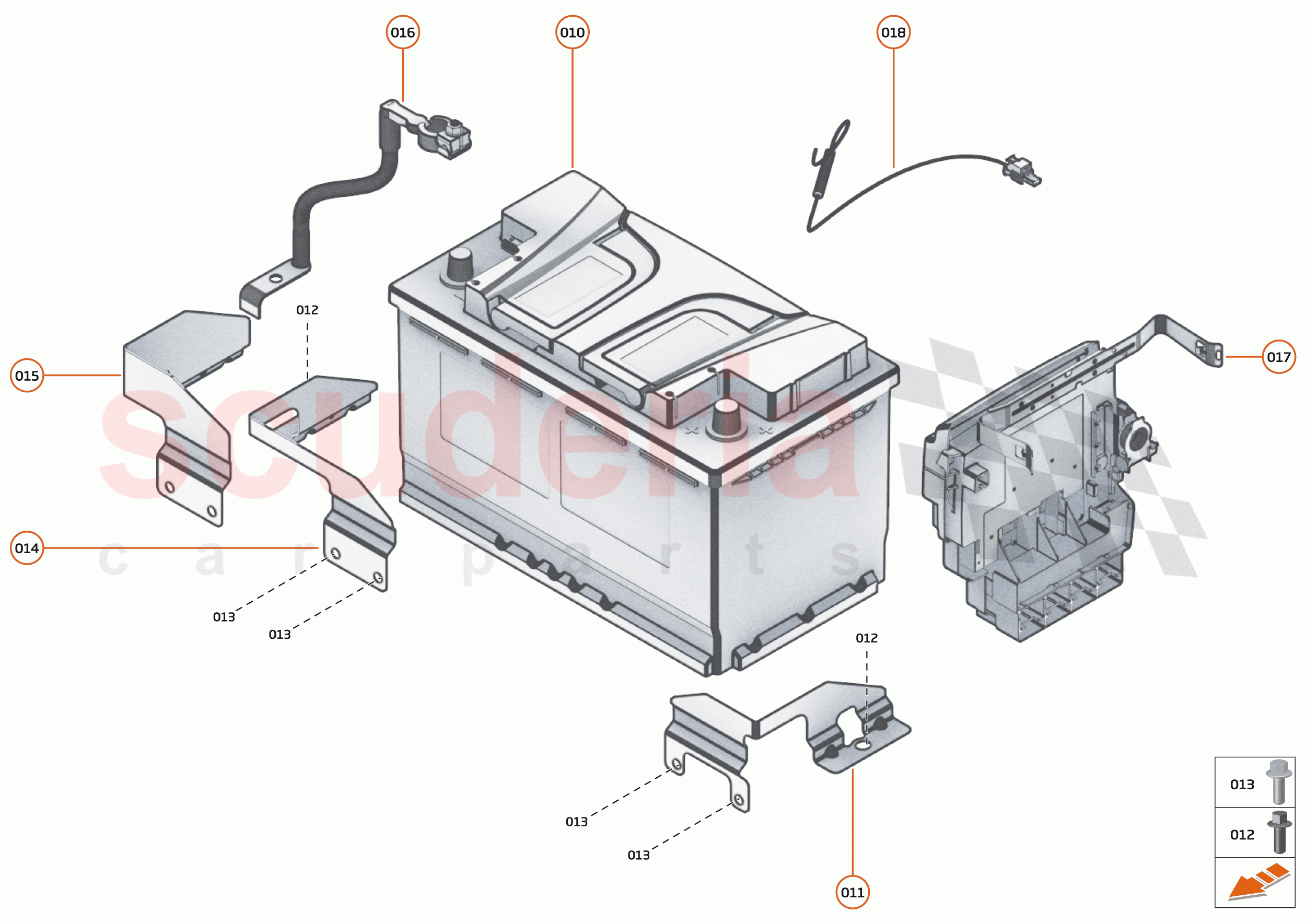 44 - ELECTRICAL HARDWARE - 44.1 - BATTERY of McLaren McLaren 720S Spider