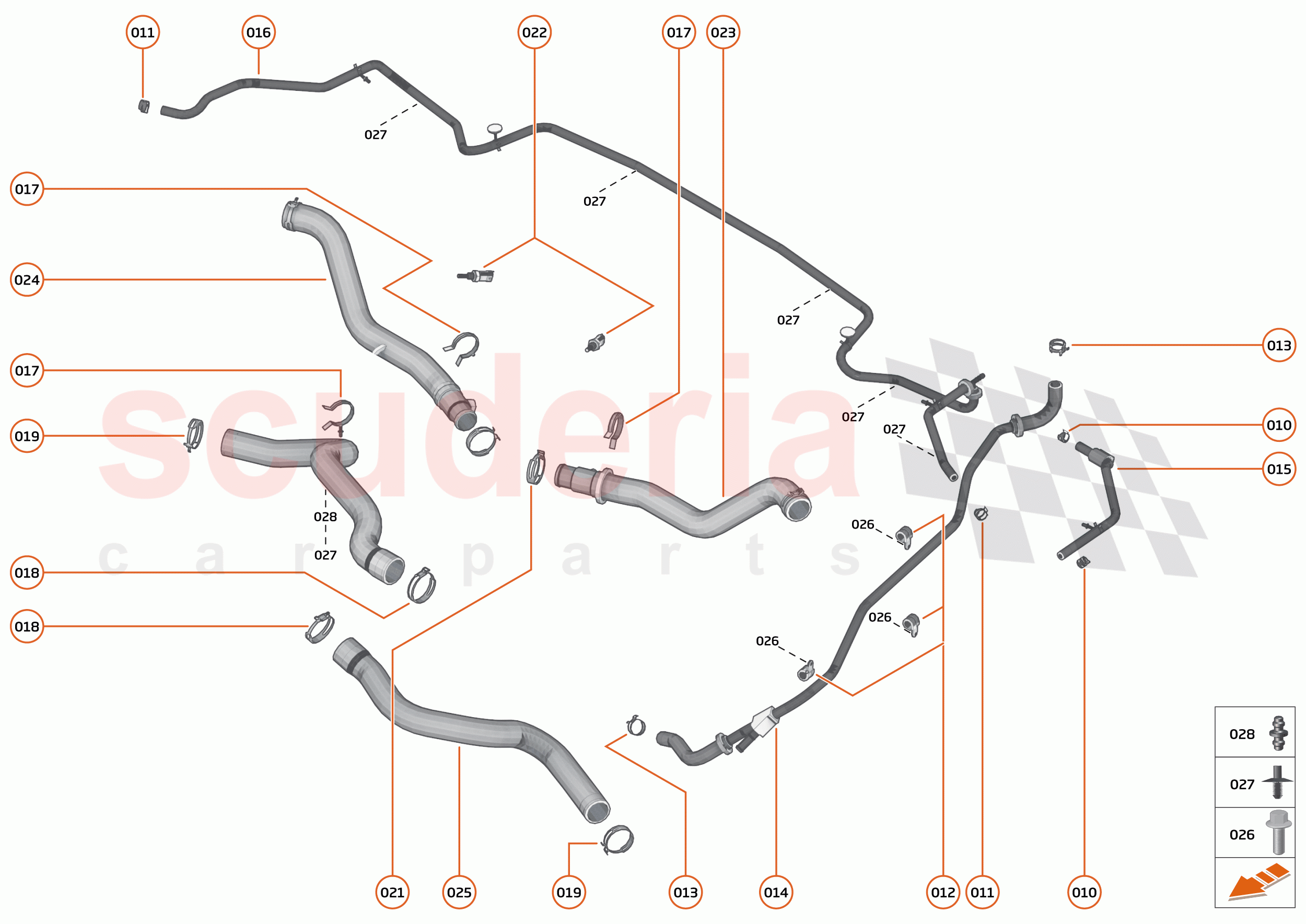 31 - COOLING - HIGH TEMP - 31.1 - HIGH TEMPERATURE CIRCUIT & PIPES of McLaren McLaren 765LT Spider