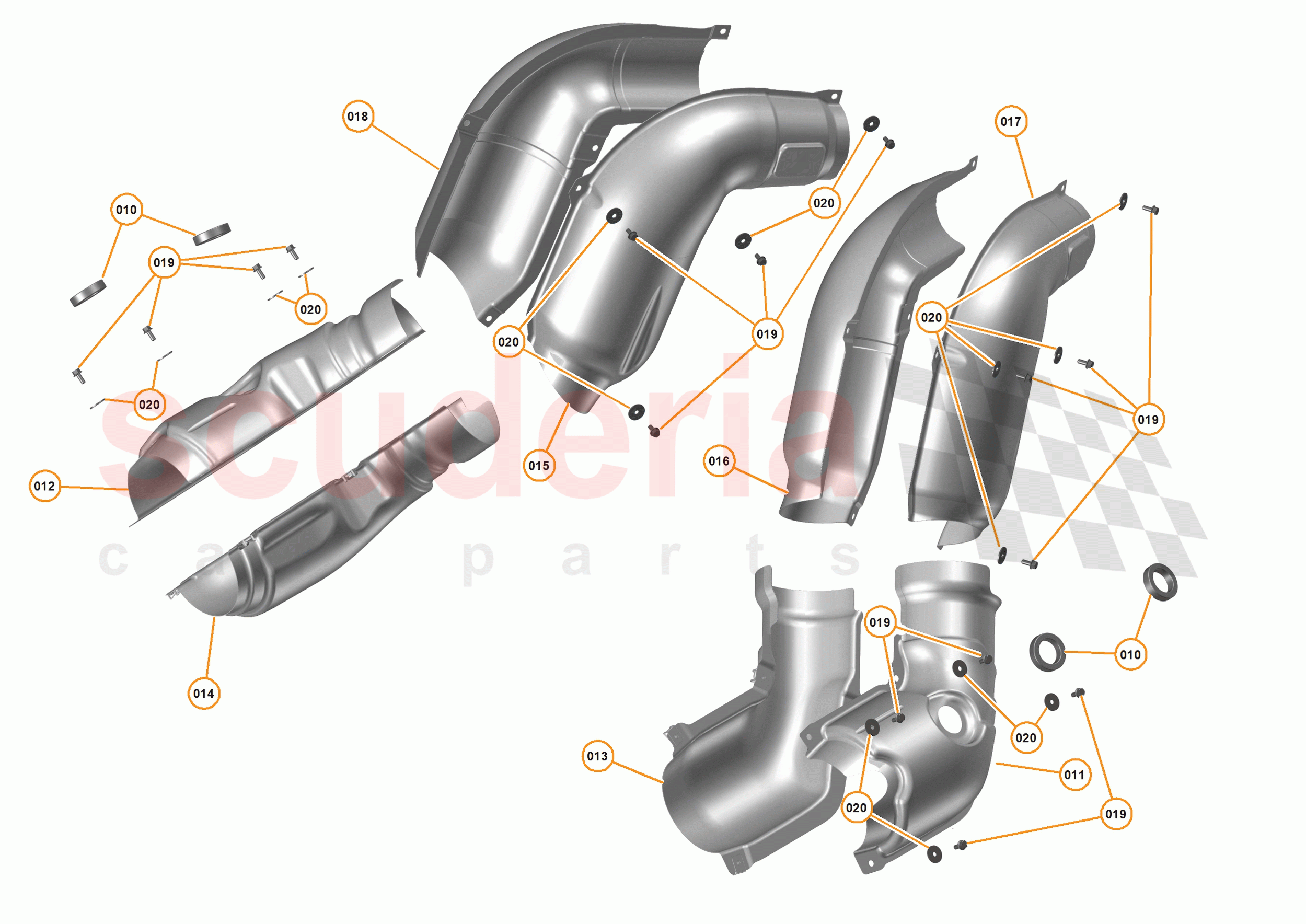 31 - HEAT INSULATION - 31.1 - HEATSHIELDS - POWERTRAIN MOUNTED of McLaren McLaren P1 Coupe