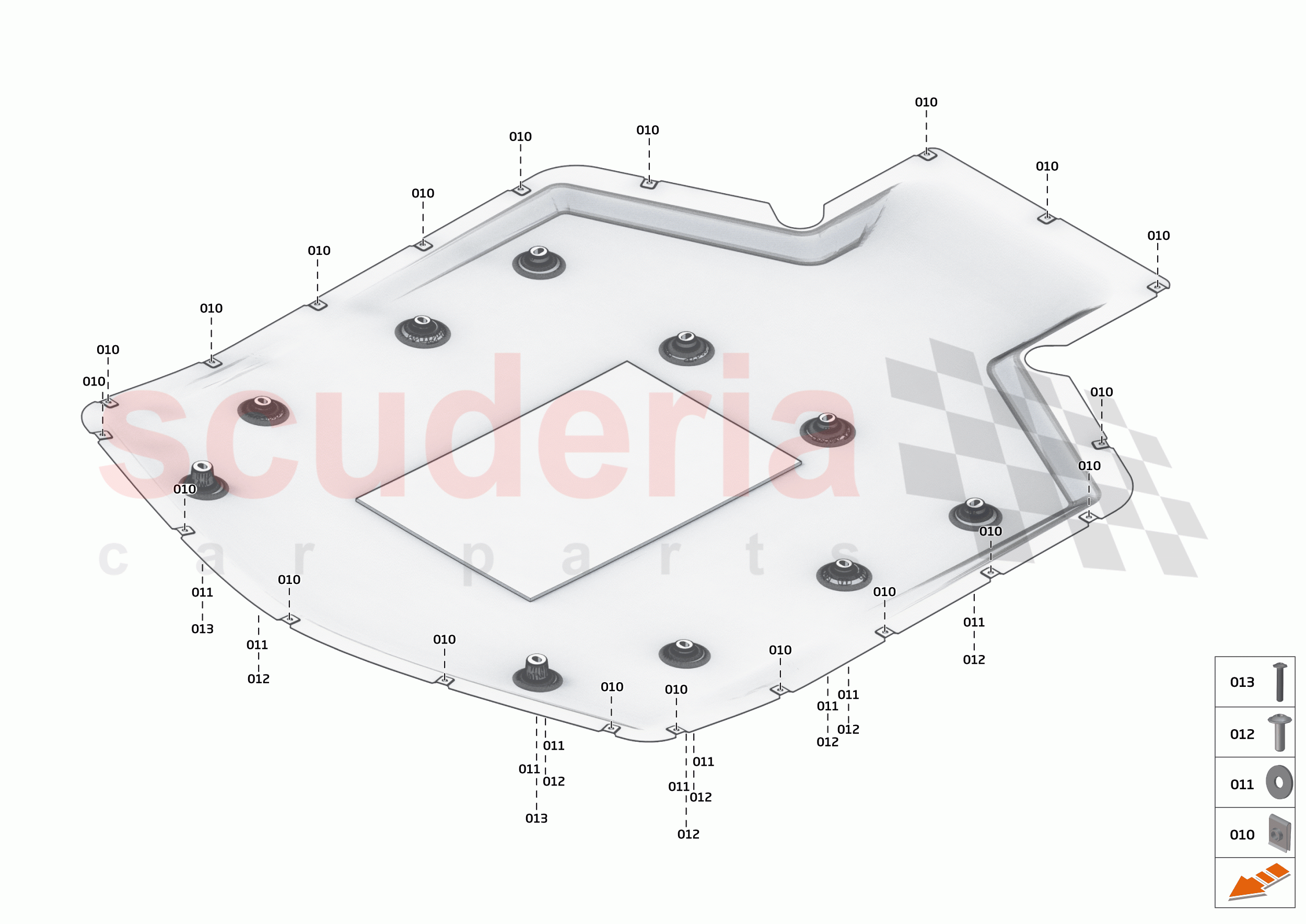 14 - DUCTS, VENTS AND FLOORS - 14.1 - FRONT DUCTS AND VENTS of McLaren McLaren Speedtail