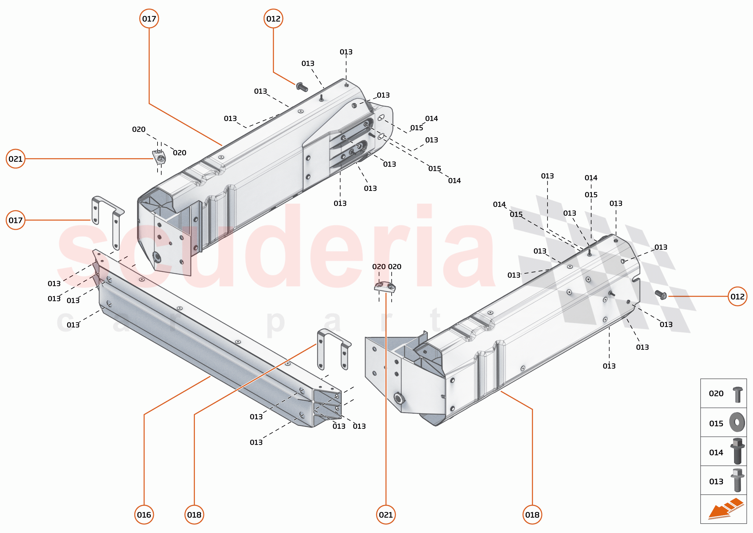 1 - FRONT STRUCTURES - 1.1 - FRONT CRASH STRUCTURE of McLaren McLaren 600LT