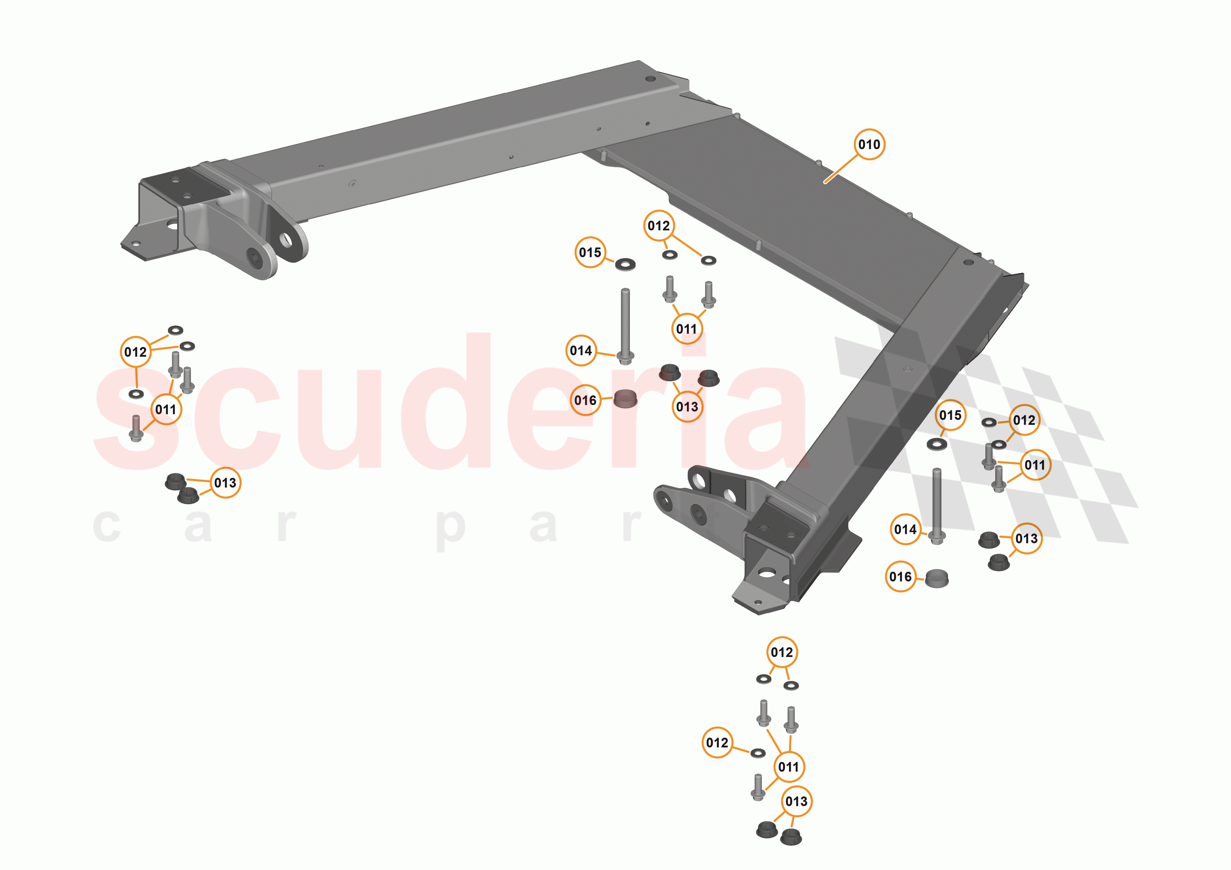 3 - REAR STRUCTURES - 3.3 - ENGINE CRADLE of McLaren McLaren 540C Coupe