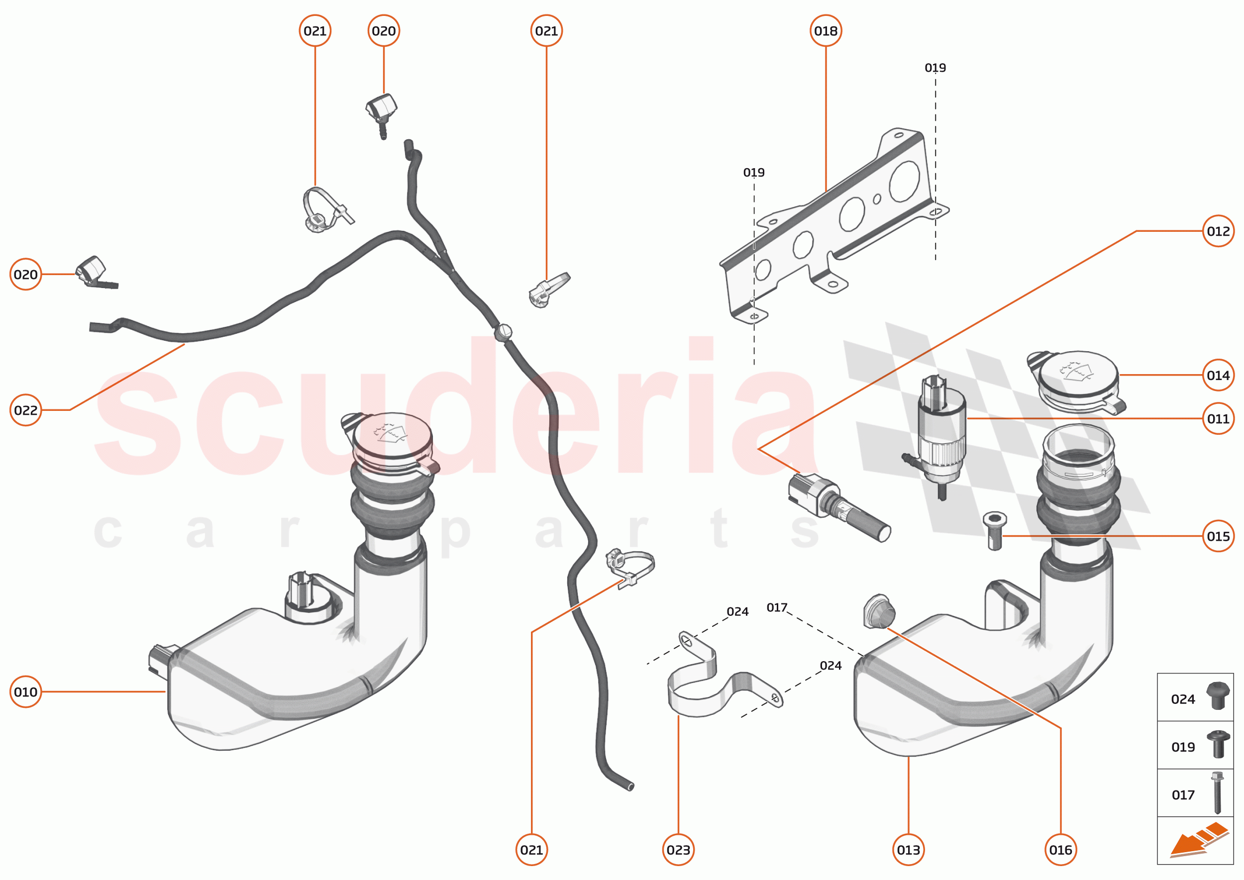 14 - WIPERS AND WASHER SYSTEM - 14.1 - WASHER SYSTEM of McLaren McLaren Senna