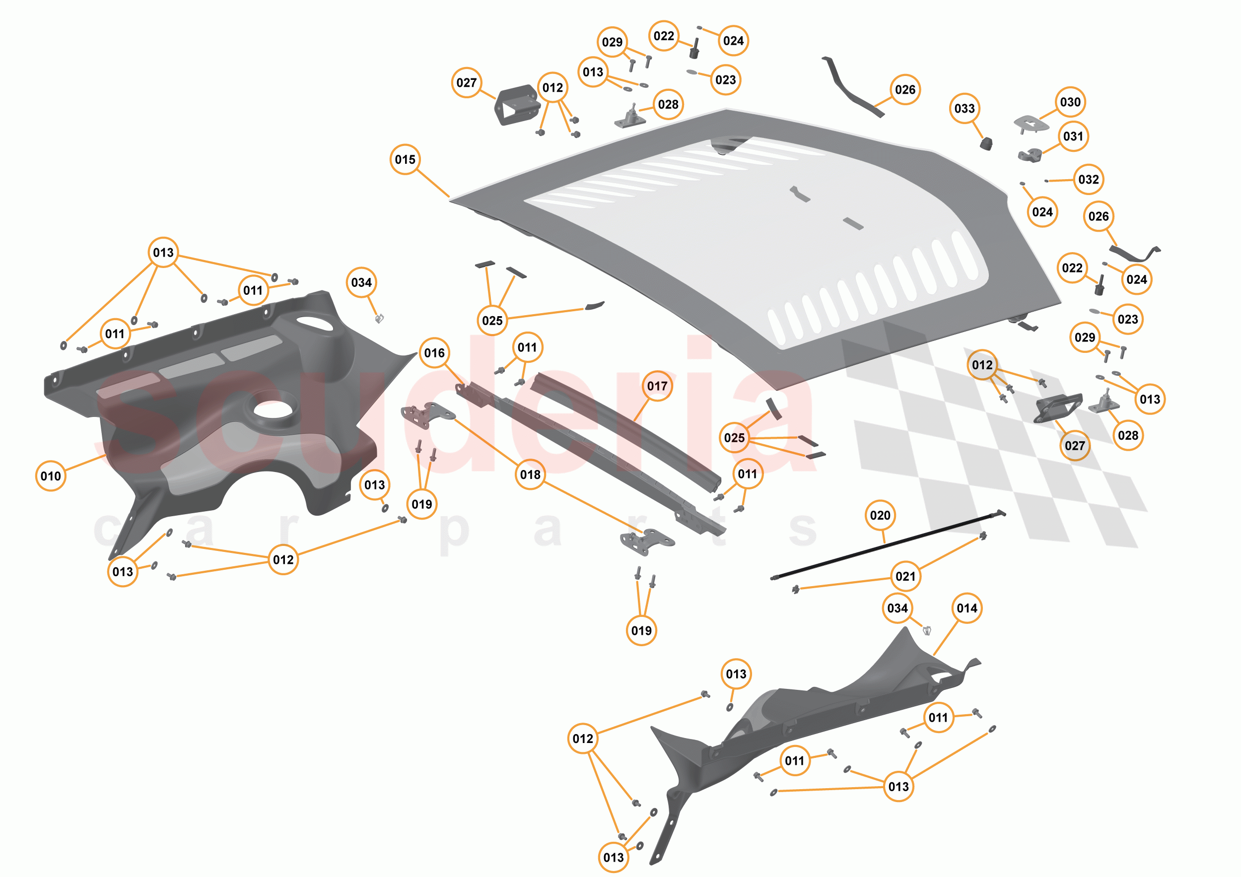 3 - A3 -CLOSURES - 3.8 - 04 - ENGINE COVER of McLaren McLaren 675LT Coupe