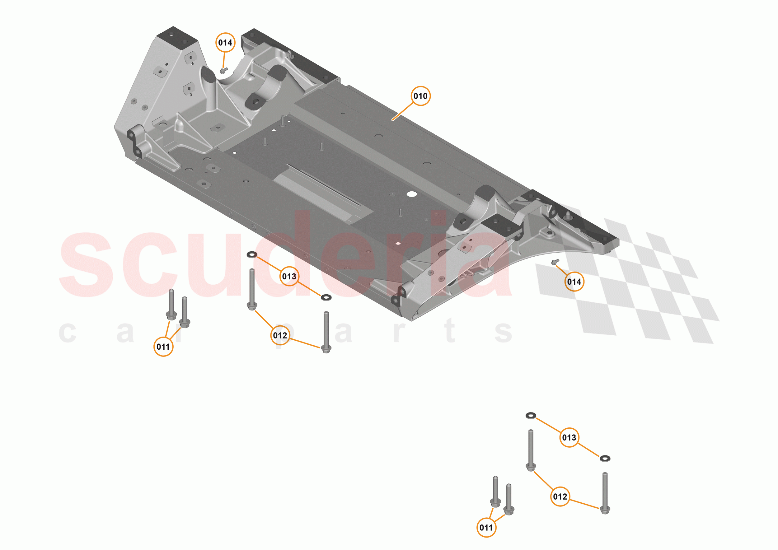 1 - FRONT STRUCTURES - 1.2 - FRONT SUBFRAME of McLaren McLaren 540C Coupe