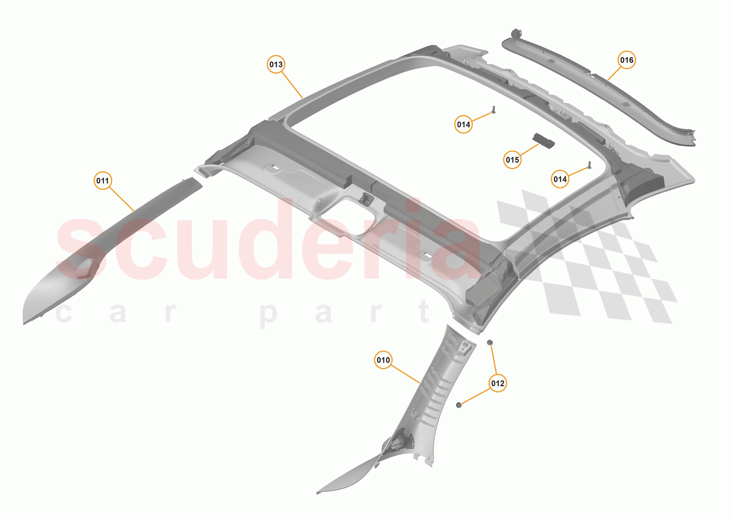 47 - INTERIOR SYSTEMS - 47.25 - UPPER TRIM of McLaren McLaren 570GT
