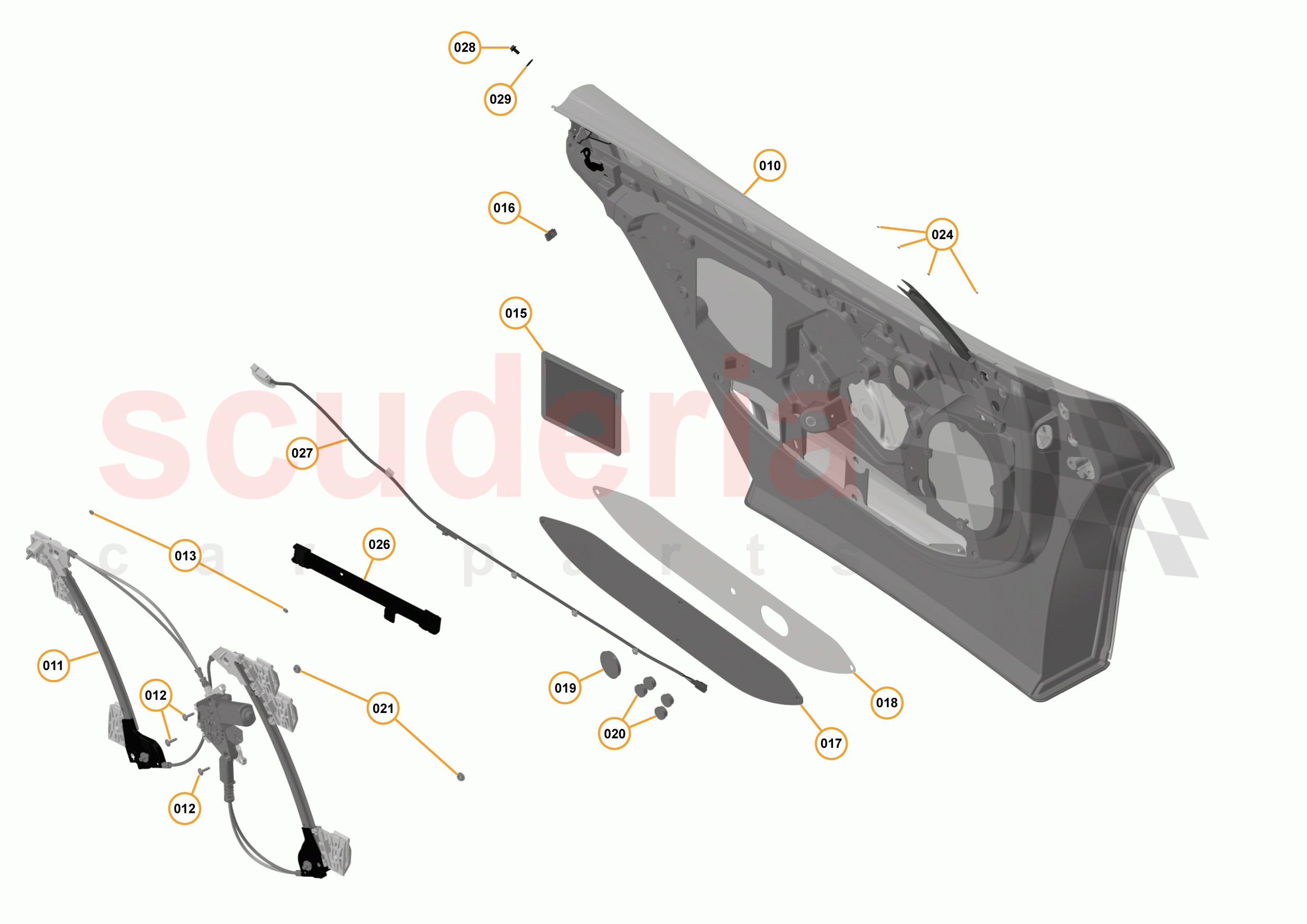 3 - A3 -CLOSURES - 3.5 - 03 - DOOR LH - INTERNAL of McLaren McLaren 675LT Spider