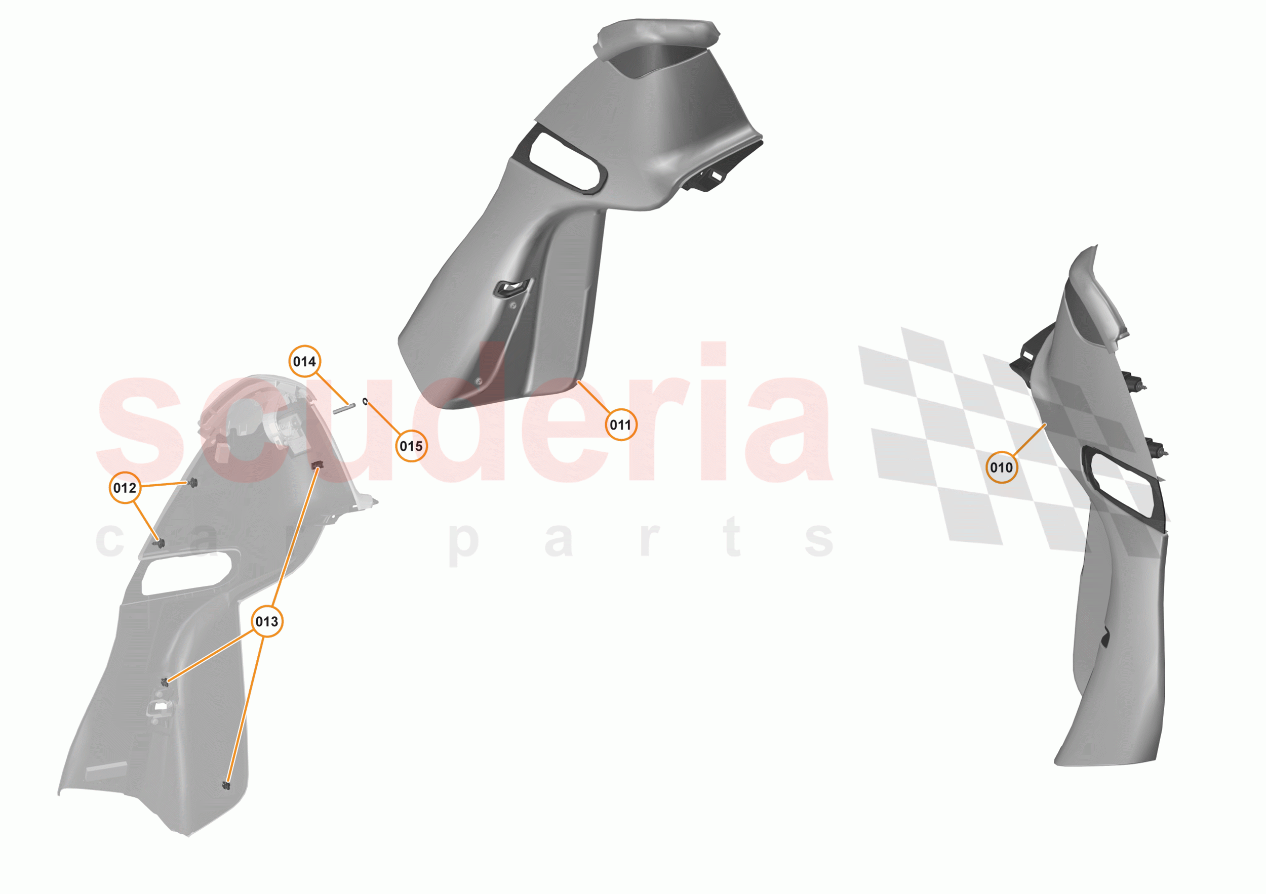 49 - INTERIOR SYSTEMS - 49.22 - LOWER & REAR TRIM - B-PILLAR TRIM of McLaren McLaren 570S Spider