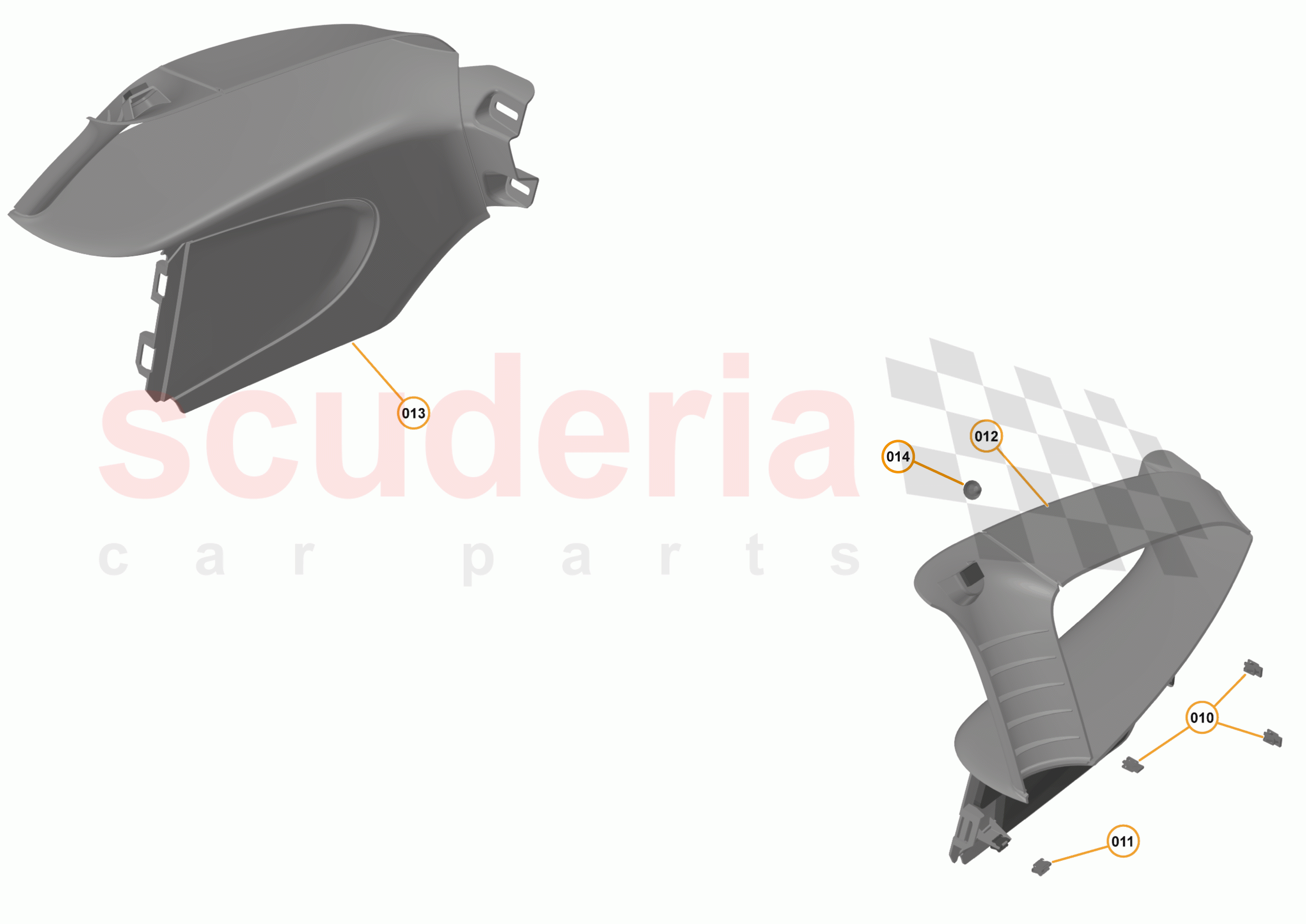 47 - INTERIOR SYSTEMS - 47.22 - LOWER & REAR TRIM - REAR QUARTER TRIM - LOW-LINE of McLaren McLaren 570S Coupe