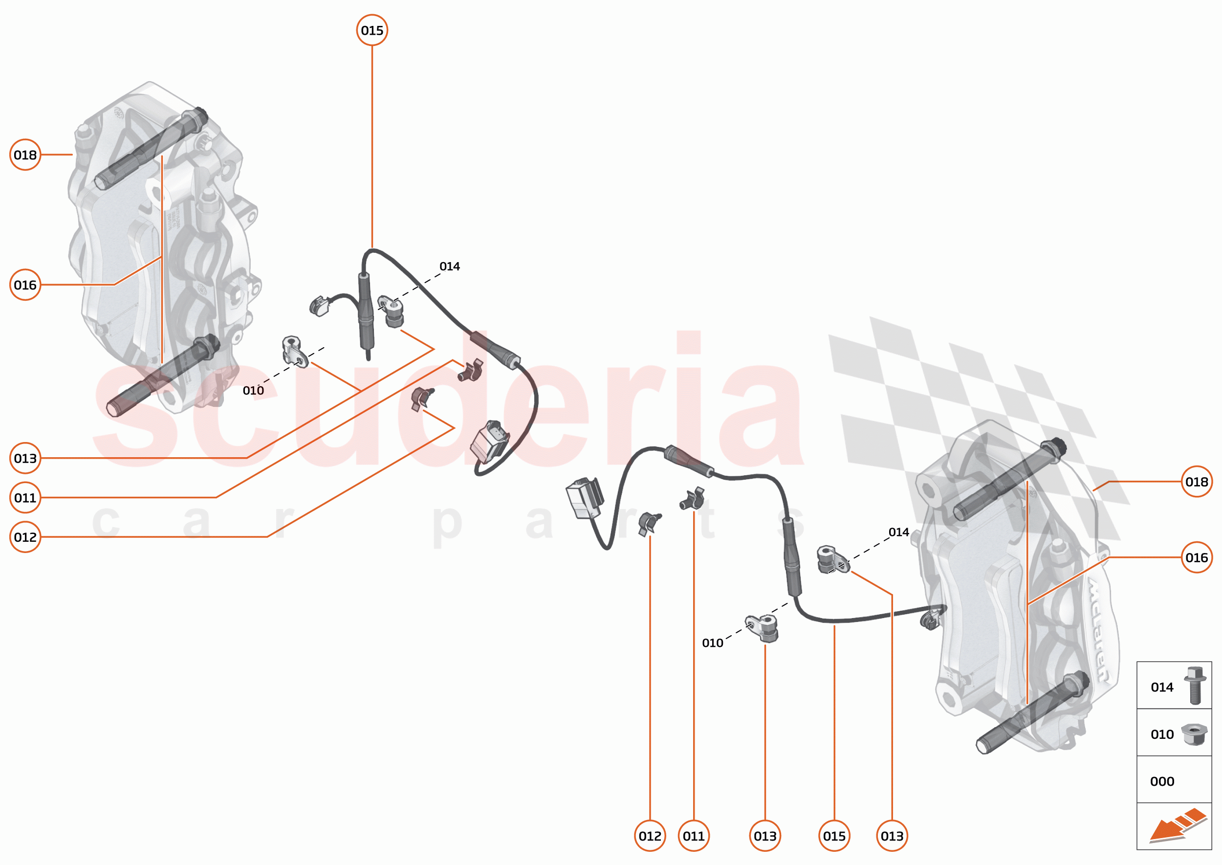 22 - BRAKES - REAR - 22.2 - BRAKE CALIPERS REAR of McLaren McLaren 620R