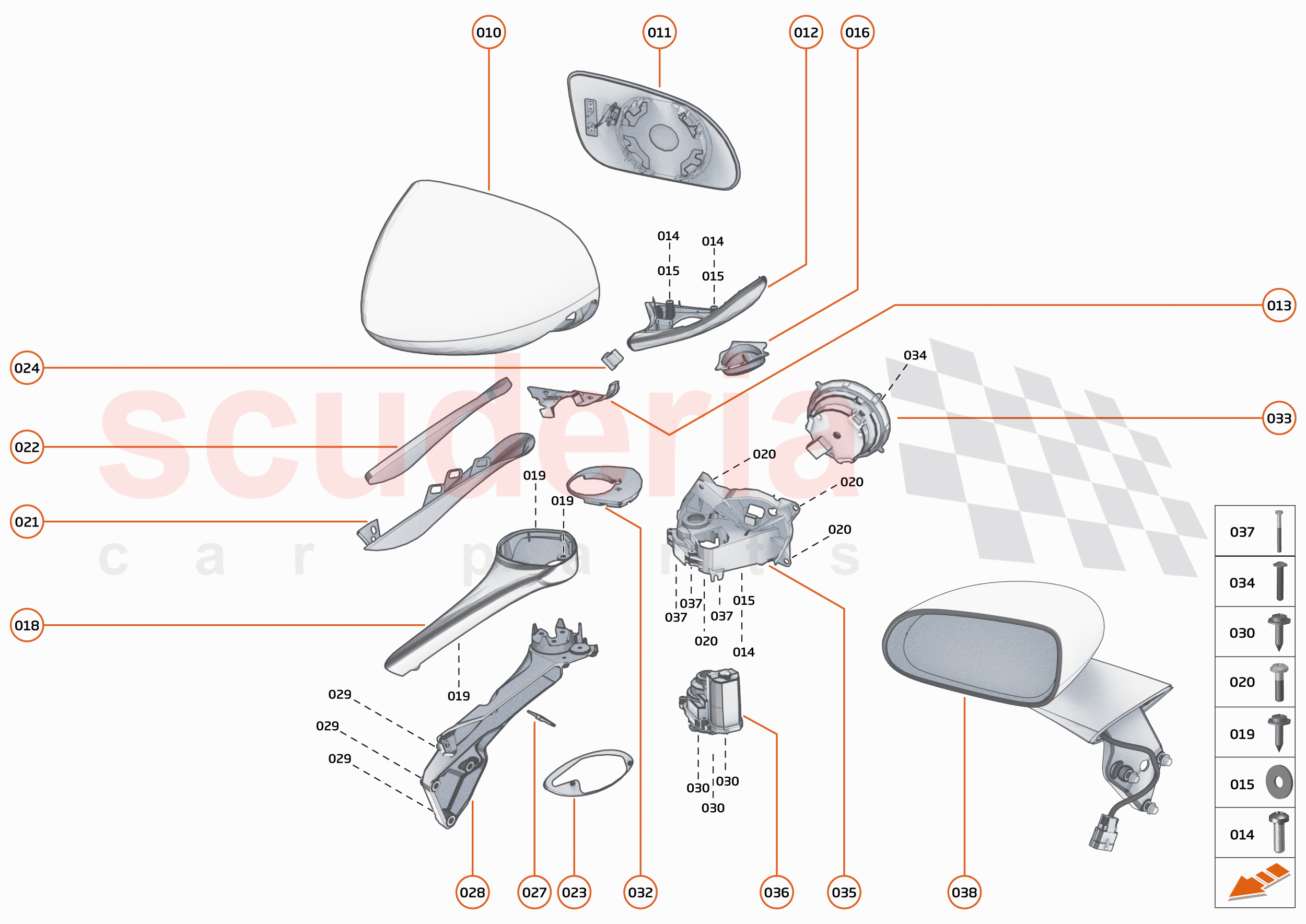 7 - CLOSURES - 7.8 - SIDE MIRRORS of McLaren McLaren 720S Spider