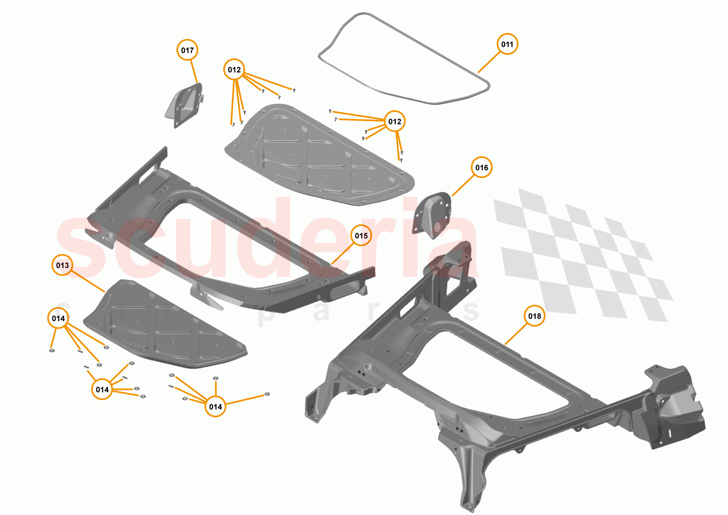 5 - UPPER STRUCTURES - 5.1 - REAR UPPER STRUCTURE of McLaren McLaren 720S Coupe