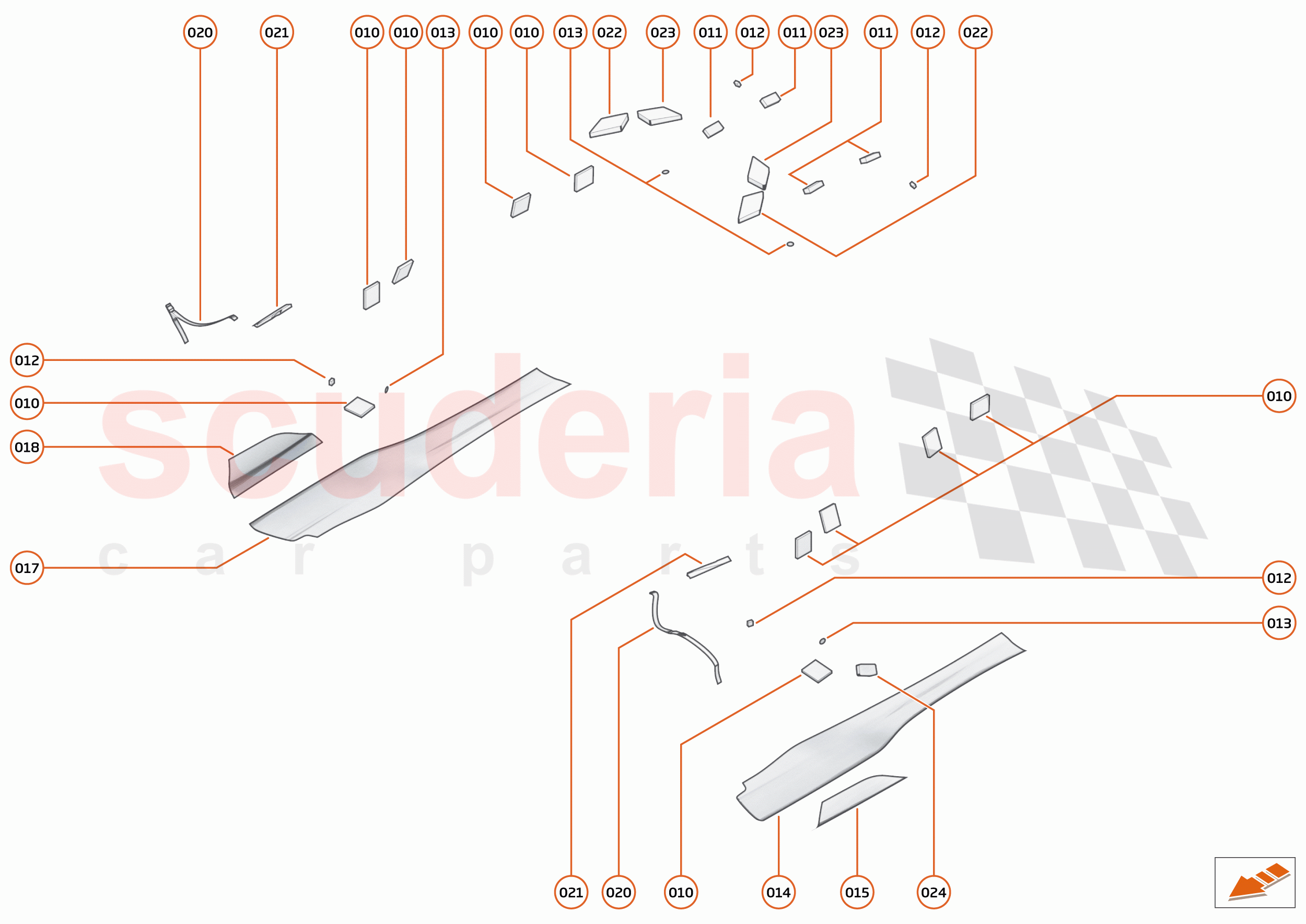 7 - CLOSURES - 7.8 - DOOR HARDWARE of McLaren McLaren 750S Coupe