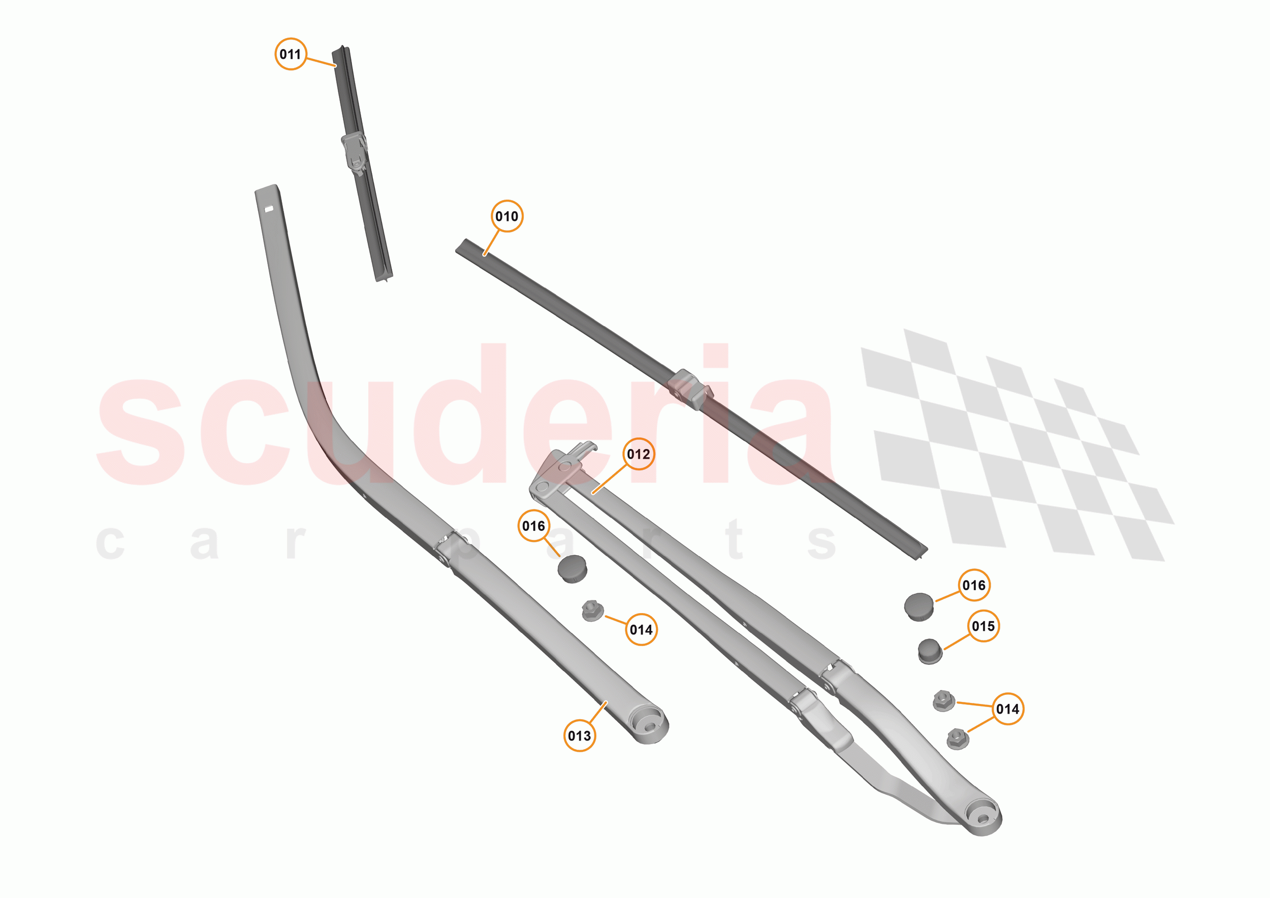 11 - WIPERS & WASHER SYSTEM - 11.2 - WINDSCREEN WIPER ARMS of McLaren McLaren 570S Coupe