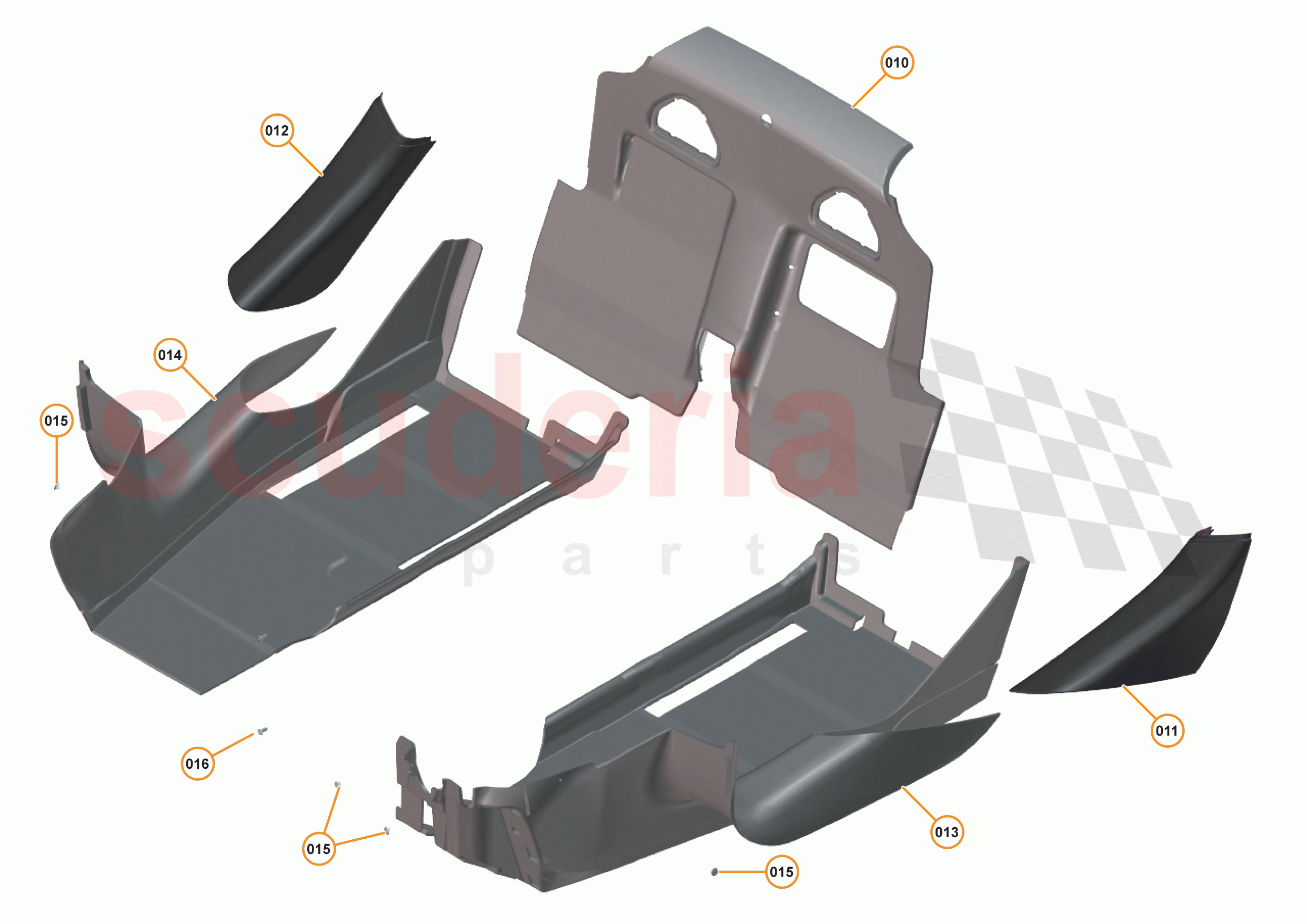 49 - INTERIOR SYSTEMS - 49.20 - LOWER & REAR TRIM - CARPETS & SILL COVERS of McLaren McLaren 570S Spider
