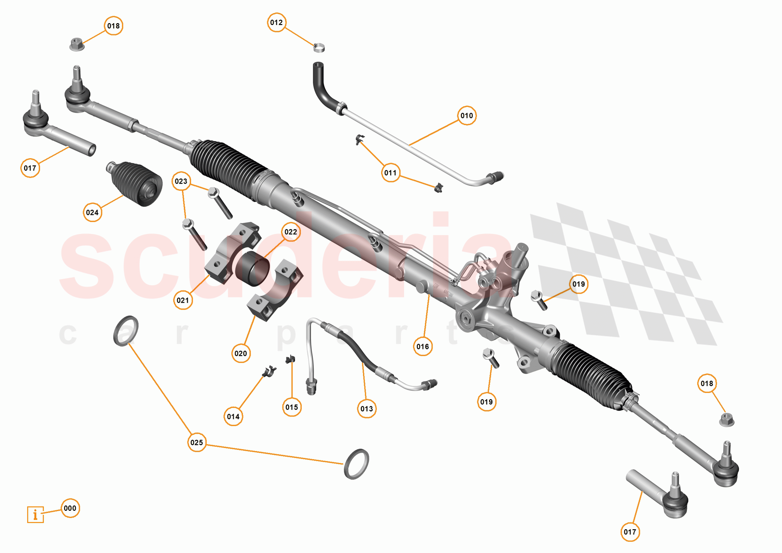 25 - STEERING - 25.3 - STEERING RACK of McLaren McLaren P1 Coupe