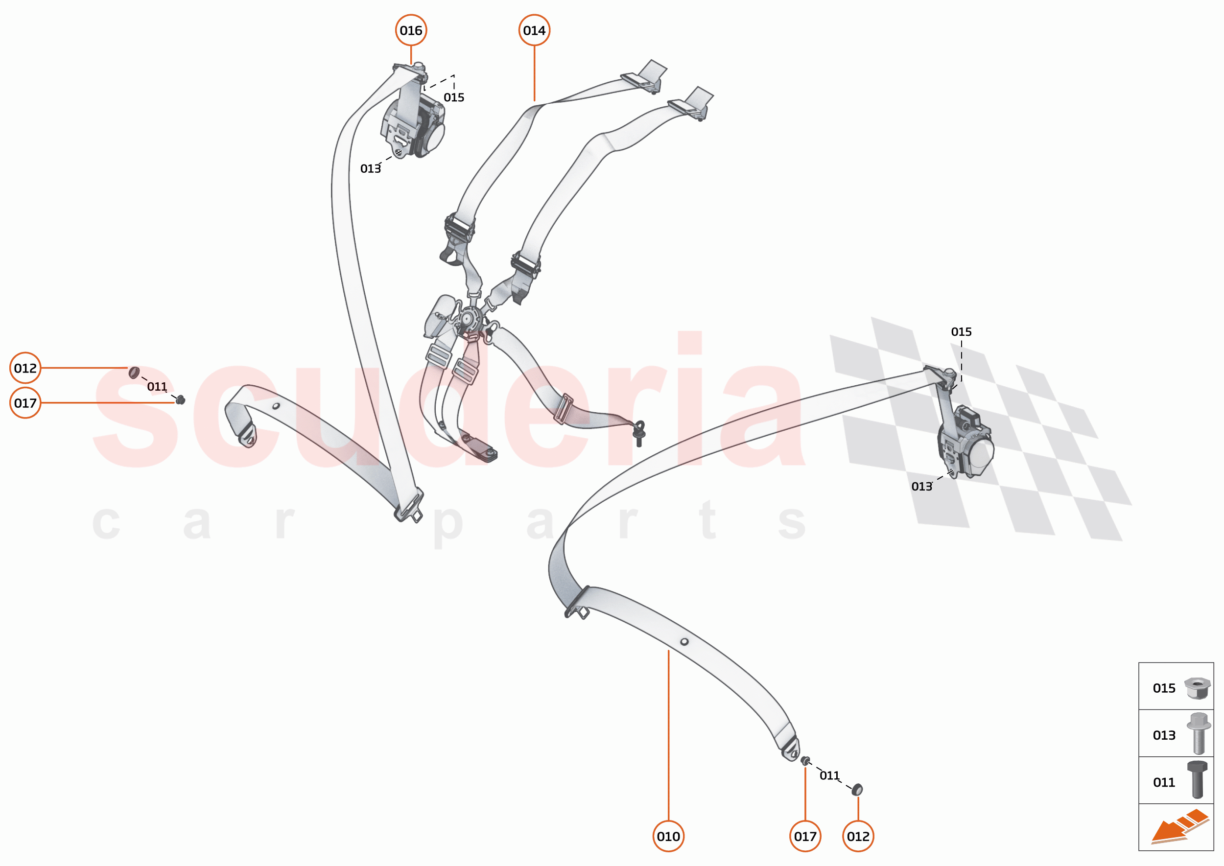 49 - INTERIOR RESTRAINTS - 49.3 - SEATBELTS of McLaren McLaren 750S Coupe