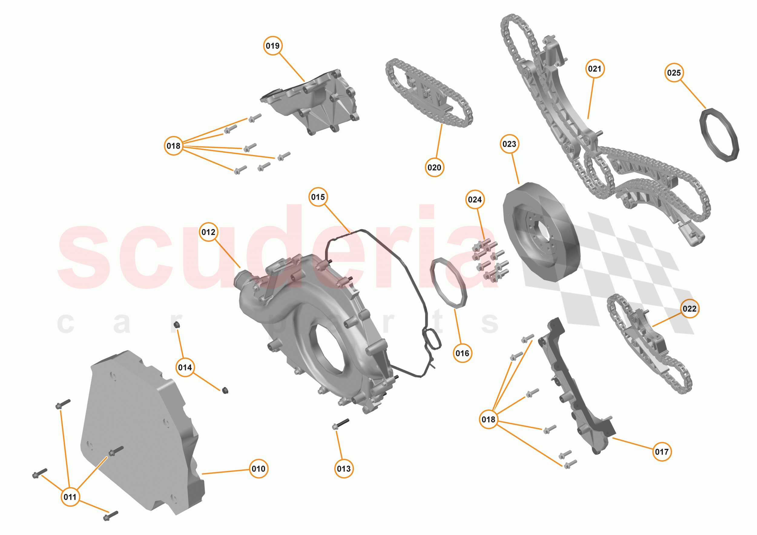 34 - ENGINE - 34.5 - FRONT COVER, TIMING GEAR & CRANKSHAFT DAMPER of McLaren McLaren 720S Coupe