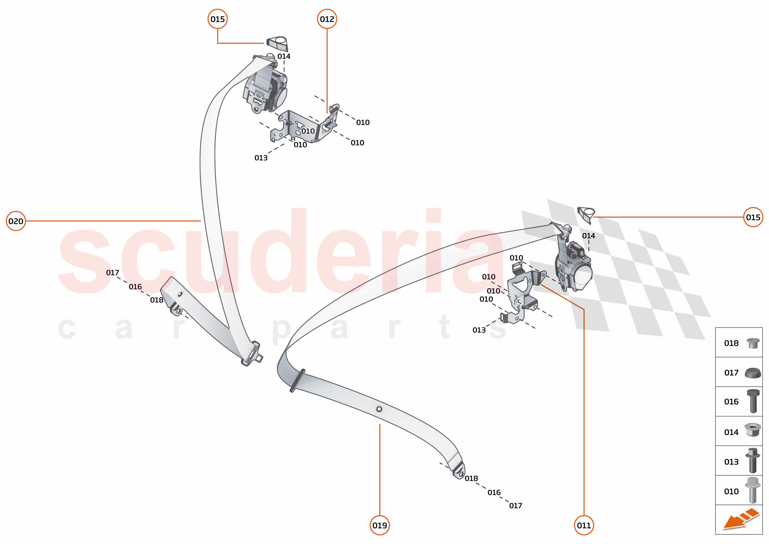 48 - INTERIOR SYSTEMS - 48.19 - SEATBELTS of McLaren McLaren 600LT