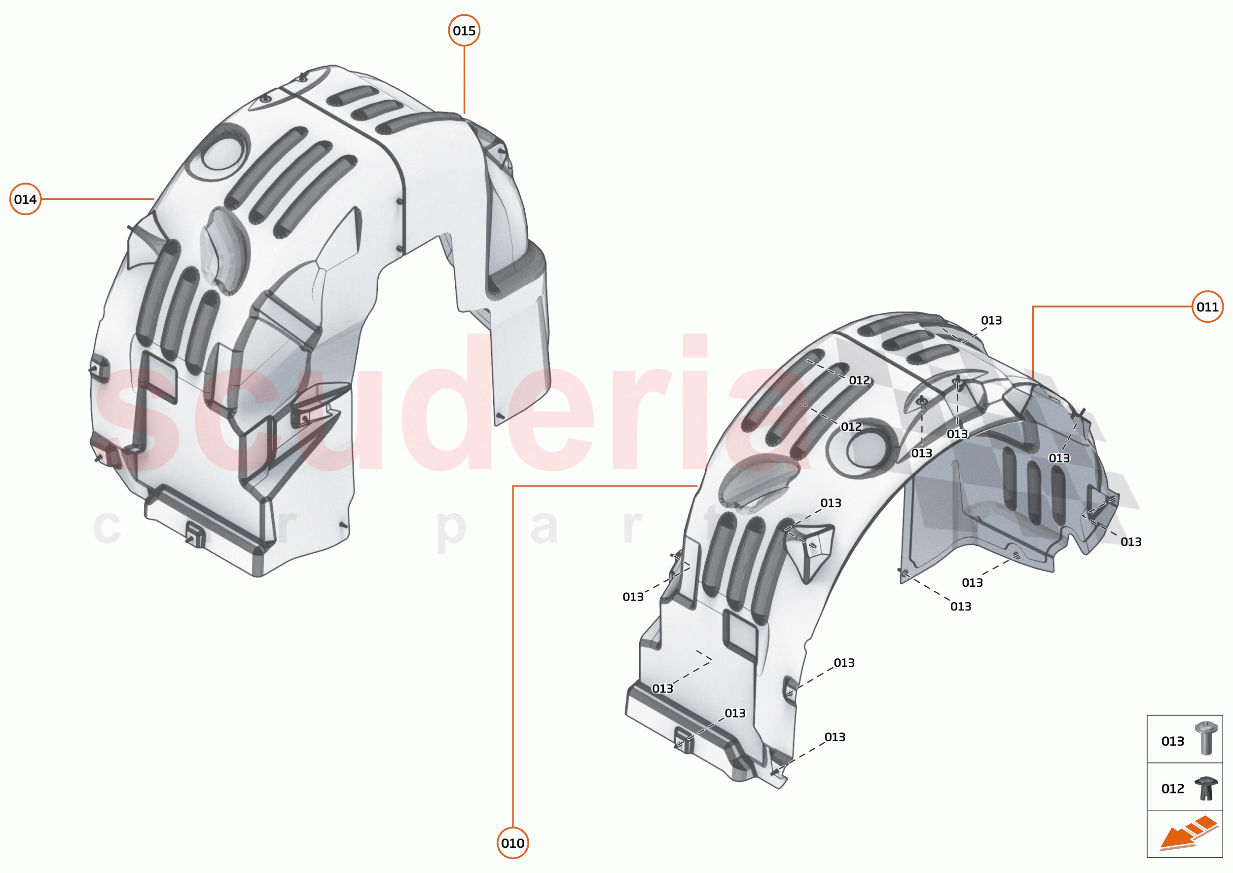14 - LINERS AND NVH - 14.2 - REAR WHEELARCH LINERS of McLaren McLaren 720S Spider