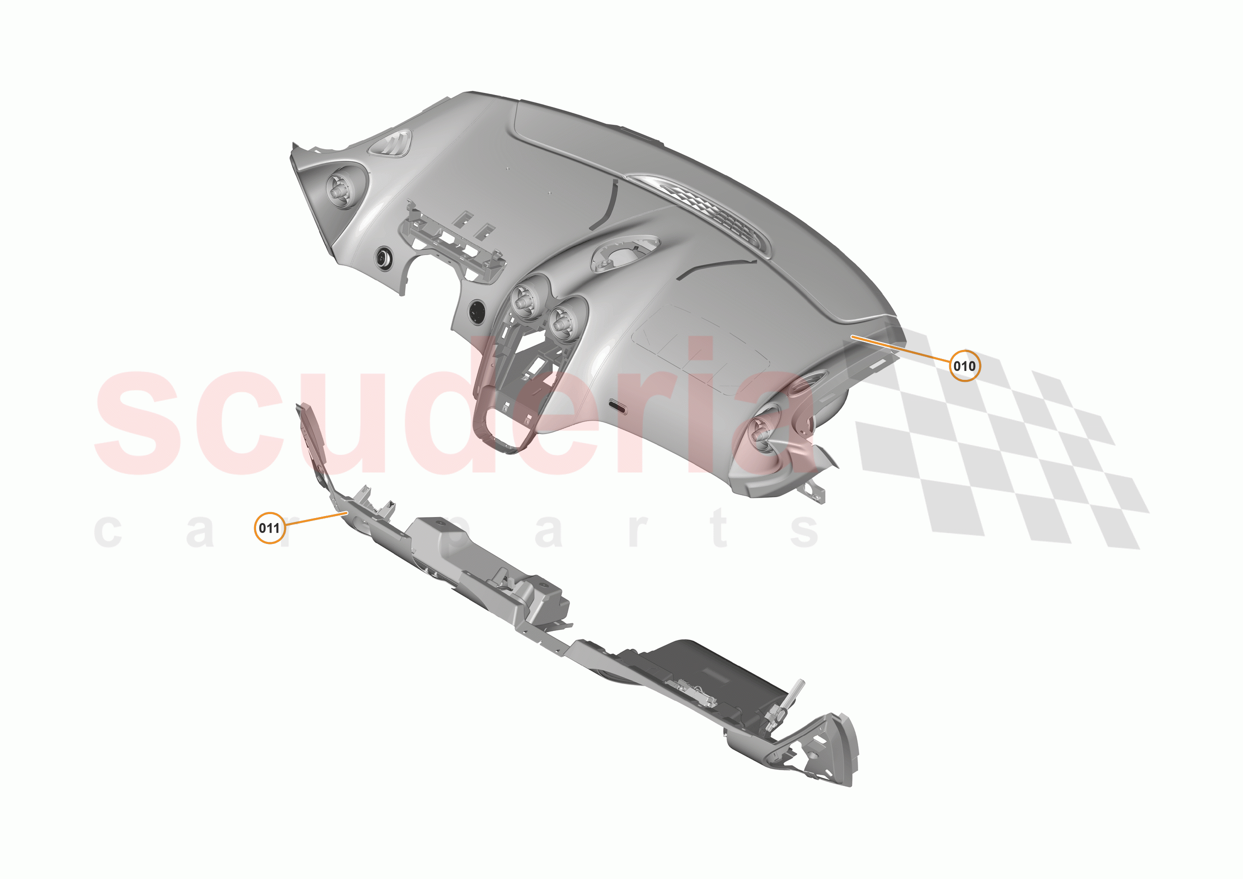 47 - INTERIOR SYSTEMS - 47.2 - FACIA ASSEMBLY - LHD of McLaren McLaren 570GT