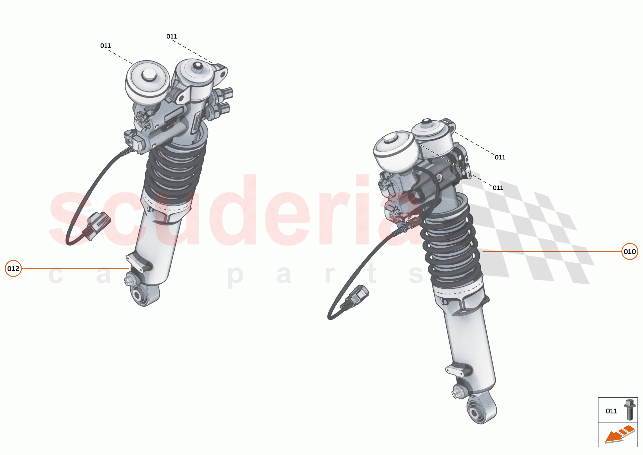 17 - SUSPENSION - 17.4 - DAMPER & ACTUATOR ASSEMBLIES REAR of McLaren McLaren Speedtail