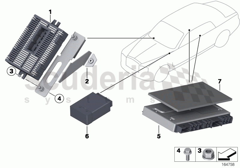 Control units / Modules of Rolls Royce Rolls Royce Phantom Extended Wheelbase