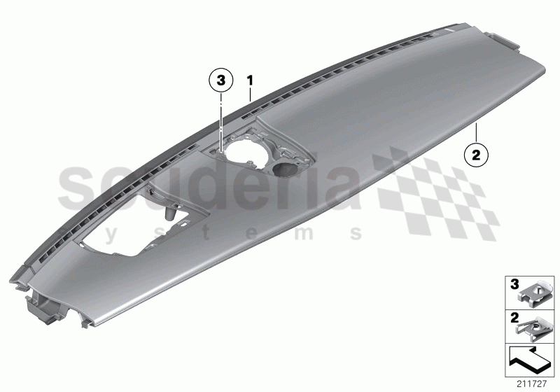 Trim panel dashboard of Rolls Royce Rolls Royce Ghost Series I (2009-2014)