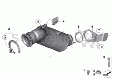 Primary catalytic converter of Rolls Royce Rolls Royce Ghost Series I (2009-2014)