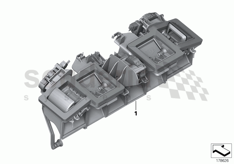Distr. housing, air conditioner, top of Rolls Royce Rolls Royce Ghost Series I (2009-2014)