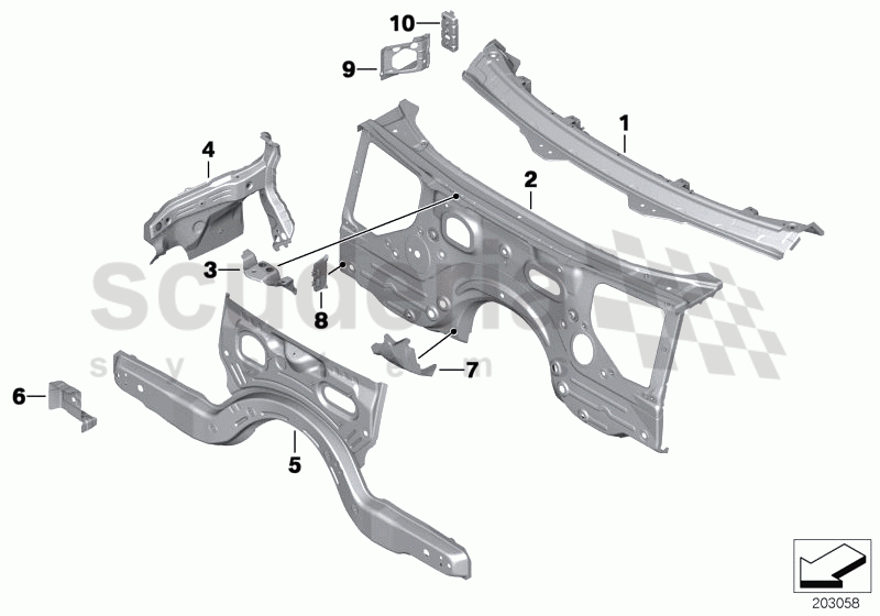 SPLASH WALL PARTS of Rolls Royce Rolls Royce Ghost Series I (2009-2014)
