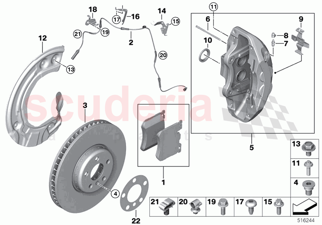 Front wheel brake of Rolls Royce Rolls Royce Cullinan RR31(2017-2023)