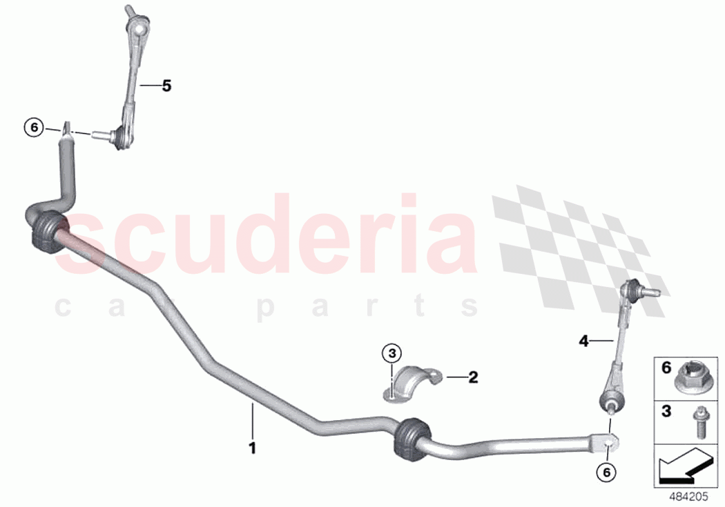 Stabilizer front of Rolls Royce Rolls Royce Cullinan RR31(2017-2023)