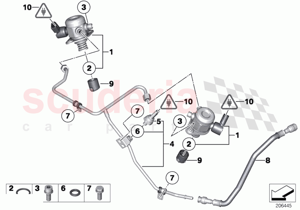 High pressure pump Tubing of Rolls Royce Rolls Royce Cullinan RR31(2017-2023)